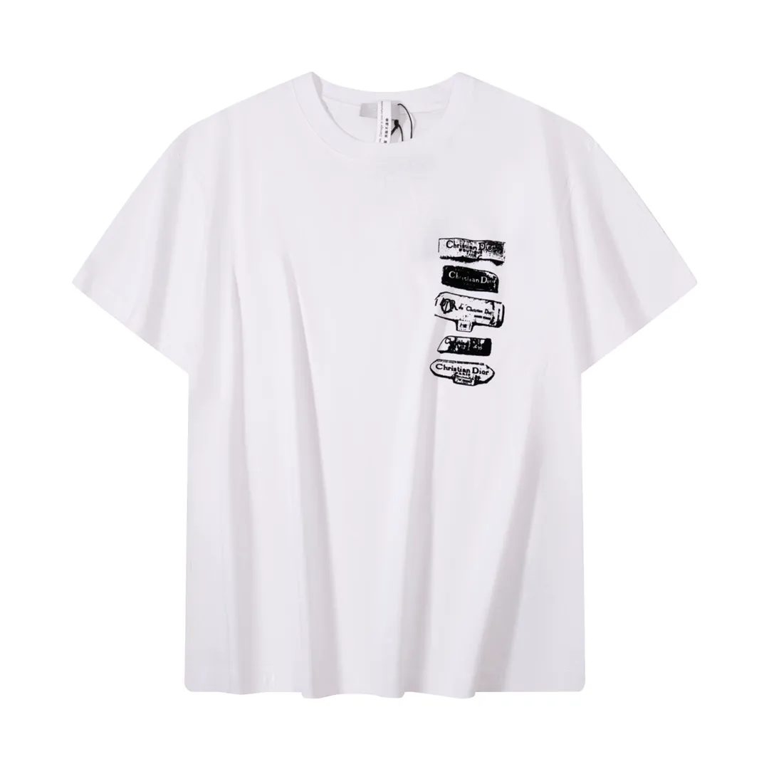 🅿️180 High-quality new Dior-Dior-25 new printed letter logo short-sleeved T-shirt, complete with three labels Size: XS-L