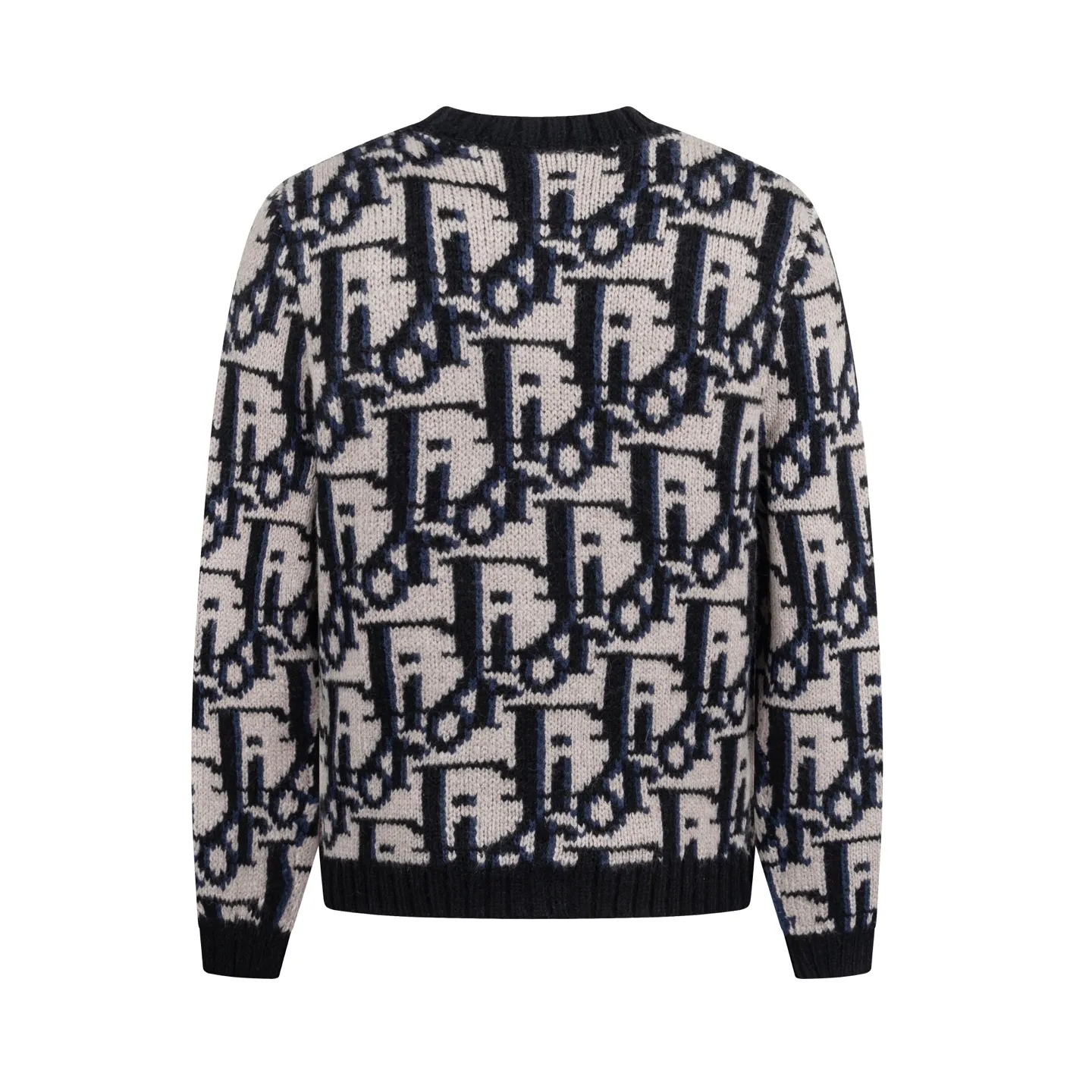 🅿️520 [Exclusive supply] CD full-print presbyopic V-neck wool cardigan. The original version was purchased for 15,049 and developed. The fabric is carefully made of high-quality fabrics. It is blended with mohair, wool and polyamide. It has a soft touch and excellent warmth retention. The sweater features the classic Dior Oblique all-over print pattern, and the blue-toned design highlights the brand's signature aesthetic. The round neck is treated with ribbing technology to ensure comfortable wearing and not easy to deform. The hem and cuffs also use ribbing technology, with exquisite details. The placket design with button closure makes it easy to put on and take off. The fabric has been treated with a special knitting process, which not only maintains the light and fluffy characteristics of mohair, but also enhances the thermal insulation effect of wool. The addition of polyamide improves the durability and wrinkle resistance of the fabric. The overall tailoring follows Dior's classic silhouette, and the twill pattern forms an elegant contrast with the simple silhouette. It is an ideal choice for matching T-shirts and trousers this season. Size:S/M/L/XL