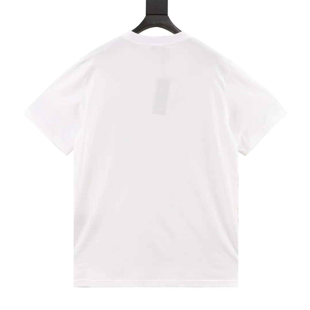 🅿️210 DIOR/Dior flocked archival letter printed short-sleeved T-shirt is woven with 24-count special compact cotton yarn. The weaving process requires high standards and requires the use of advanced looms and high-quality raw materials. Flocking printing is a special printing process that first uses an adhesive to stick fiber nap to the fabric, and then combines the fiber lint to the fabric. Size: XS-L