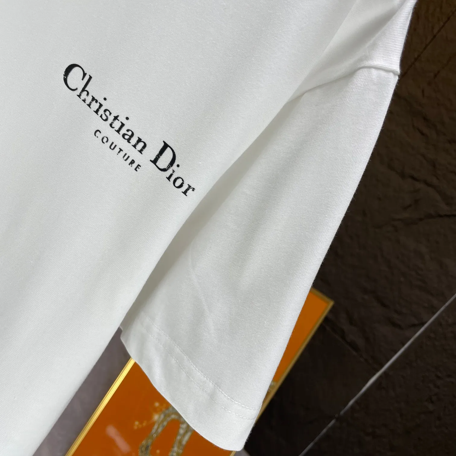 🅿️170 Dio* Dior* 2025 Spring and Summer New Short Sleeve T-shirt Heavy Cotton Personalized Print Color: Black White Size: S M L XL XXL