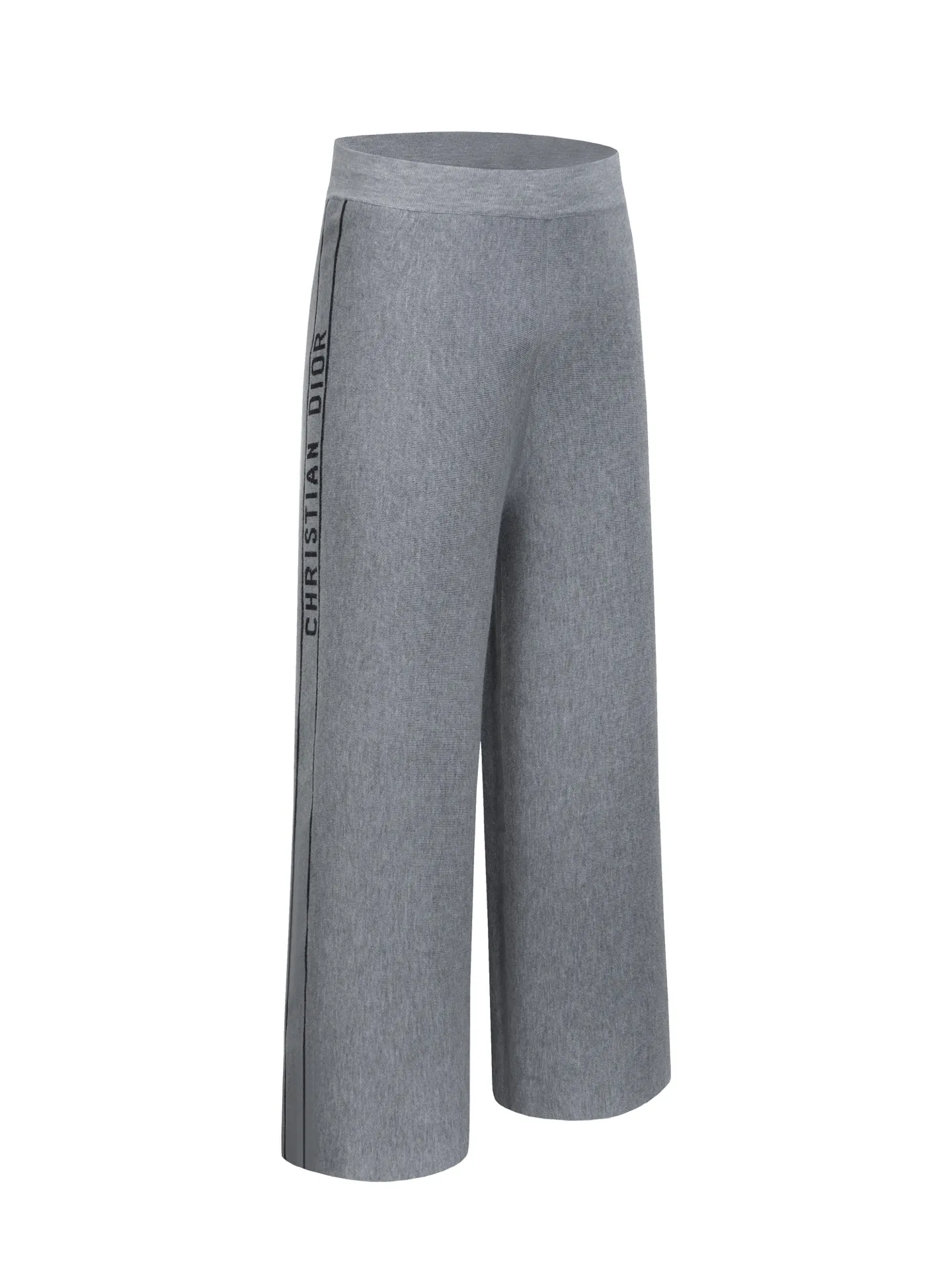 🅿️490 [High Quality] CD 25FW presbyopic reversible cashmere trousers (gray black) The fabric is made of imported cashmere yarn double-sided jacquard fabric and can be worn on both sides. The fabric uses monogram jacquard double weaving technology to present the brand's iconic presbyopia pattern, which combines luxurious texture with practical functions. Swiss machine embroidery stitching technology ensures every detail is exquisite and perfect, and the stitches are even and delicate. The classic straight-leg design subtly modifies the leg lines, making the upper body slim and elegant. Double-sided jacquard technology keeps both sides of the fabric flat and crisp, making it comfortable and layered. Selected high-quality cashmere yarn brings a soft and skin-friendly touch experience while having good warmth retention and breathability. The overall craftsmanship is exquisite, and high-end quality is reflected from fabric weaving to finished product sewing. It is an exquisite item that is both fashionable and practical. Size:S/M/L