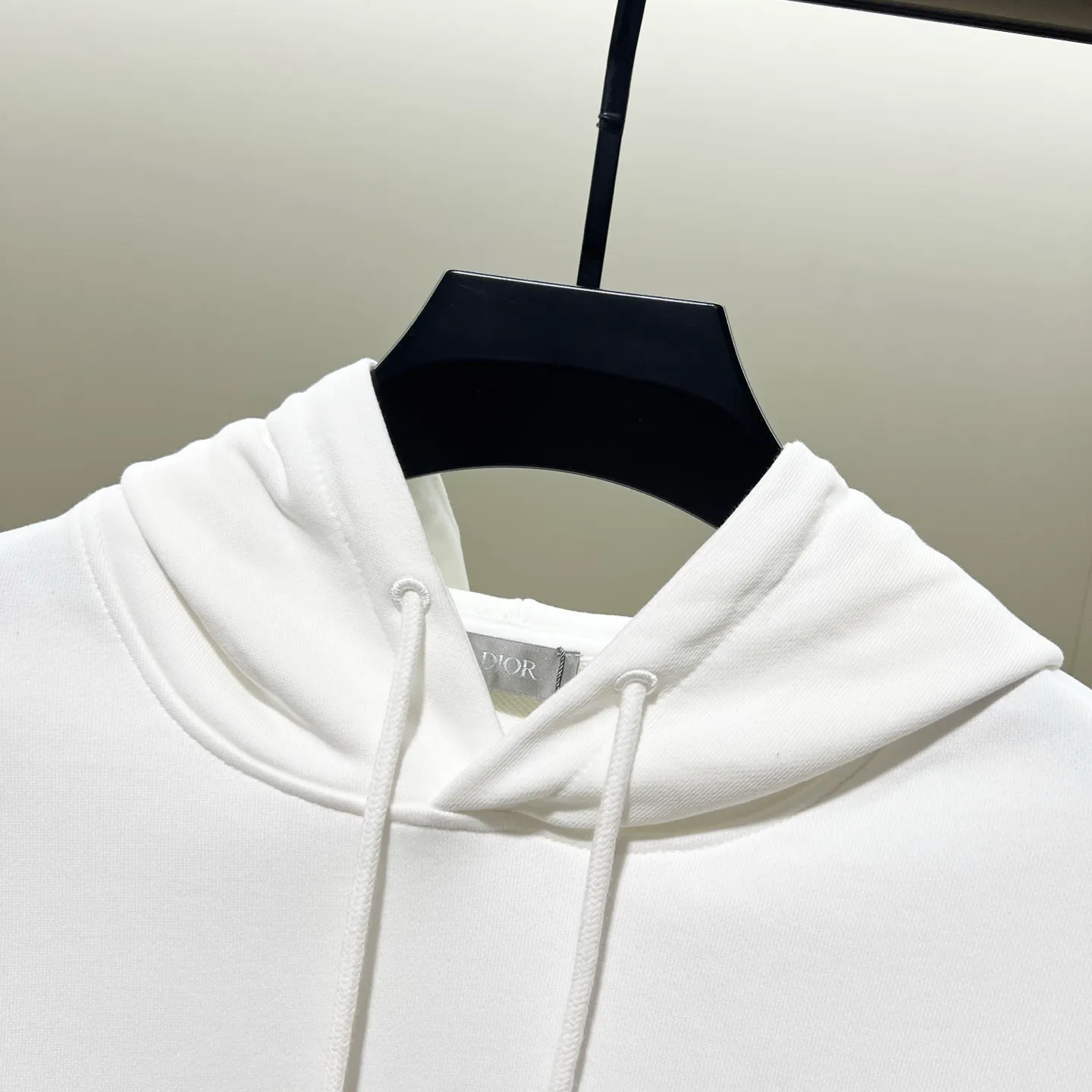 🅿️290 DIOR/Dior 420g pure cotton fabric hooded sweatshirt, front and back knot letter signature ✍️embroidery🪡LOGO logo, official synchronization, high version, high quality, fashionable personality, versatile trend, pure original quality, original fabric, tag, collar label, washed wheat, complete three standards, color: black, khaki, white, gray. Size: XS-L