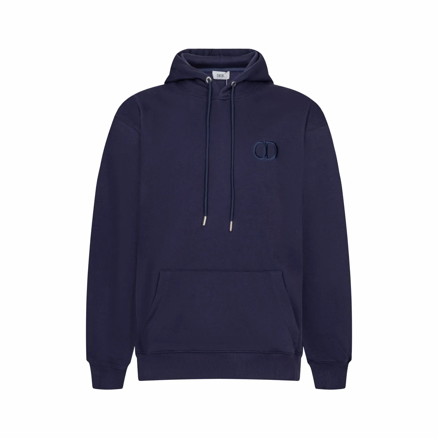 🅿️360 CD logo embroidered hooded sweatshirt (navy blue) was originally purchased and developed for 9,800 yuan. The fabric is made of high-quality royal blue cotton fleece fabric, which is soft and comfortable to the touch. The delicate tonal CD Icon embroidery on the chest is low-key and elegant, highlighting the brand details. The drawstring hood design is paired with metal accessories engraved with the Dior logo to enhance the overall texture. The practical kangaroo pocket on the front is as beautiful as it is practical. Ribbed cuffs and hem ensure comfort while maintaining a structured silhouette. 100% cotton material brings excellent breathability and skin-friendly experience. The regular fit has a neat cut and is easy to match with a variety of bottoms. Exquisite embroidery technology and delicate fabric processing complement each other, reflecting Dior's consistent meticulous workmanship. This sweatshirt is the perfect blend of athleisure and haute couture, making it ideal for everyday style. Size:S-M-L-XL