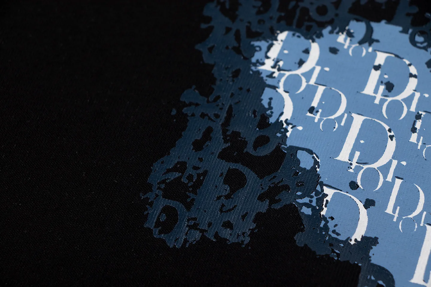 🅿️146 Dior*2025 latest short-sleeved material: high version 300g double yarn combed cotton Size: S M L XL Color: black white Style number: W2553