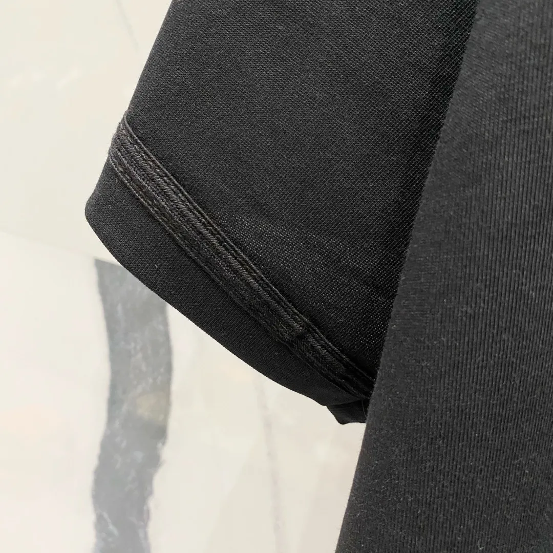 🅿️180 DIOR 260g round neck short-sleeved T-shirt, co-branded Stone Island & Dior letter embroidery🪡LOGO official synchronization, high version, high quality, fashionable personality, versatile trend, pure original quality, original fabric, tag, collar label, washed wheat, complete three standards, color: black, apricot, gray. Size: XS-L