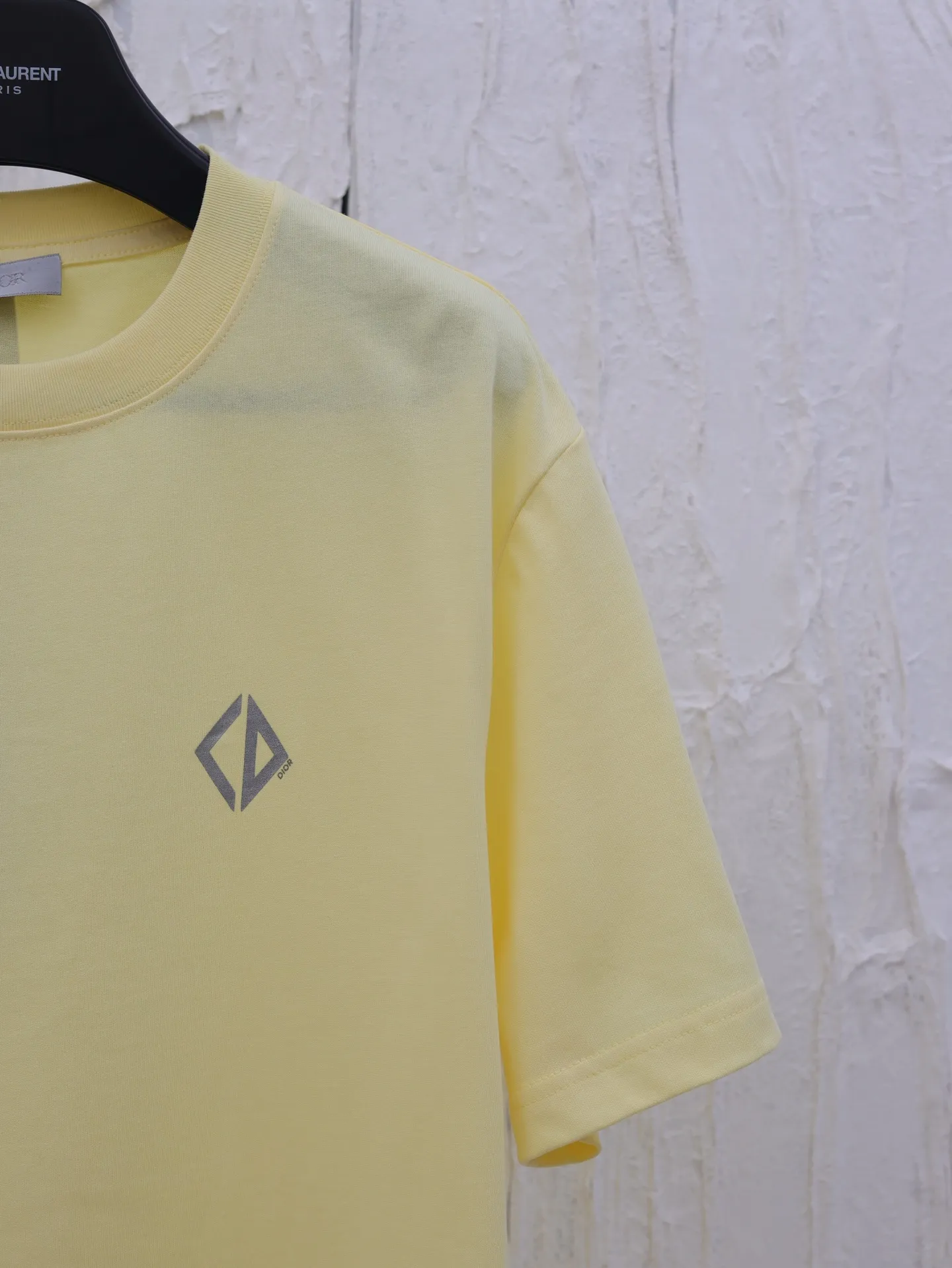 🅿️250 Dio*/Dior 25SS micro-label embroidered short-sleeved T-shirt, color-matched dyed fabric, jacquard flat machine thread, round neck vertical version, full set of accessories! Using 100% cotton fabric, multi-dimensional testing to compare color difference issues, and debugging the final restoration effect Size: S/M/L/XL
