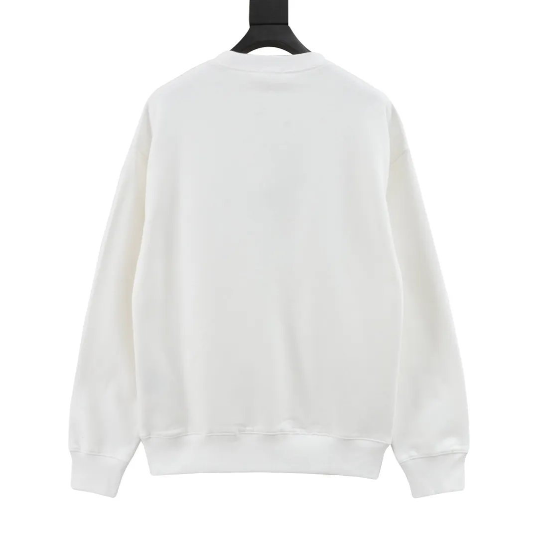 🅿️500 Dior/Dior 23Fw gradient floral letter embroidery round neck sweatshirt, custom-woven and dyed fabrics, customized triangle threads on the neckline + threads on both sides, imported Tajima embroidery on the chest, letter pattern base + partial floral embroidery after gradient dyeing process, three-label accessories and hardware are all custom molded Size: S-XL