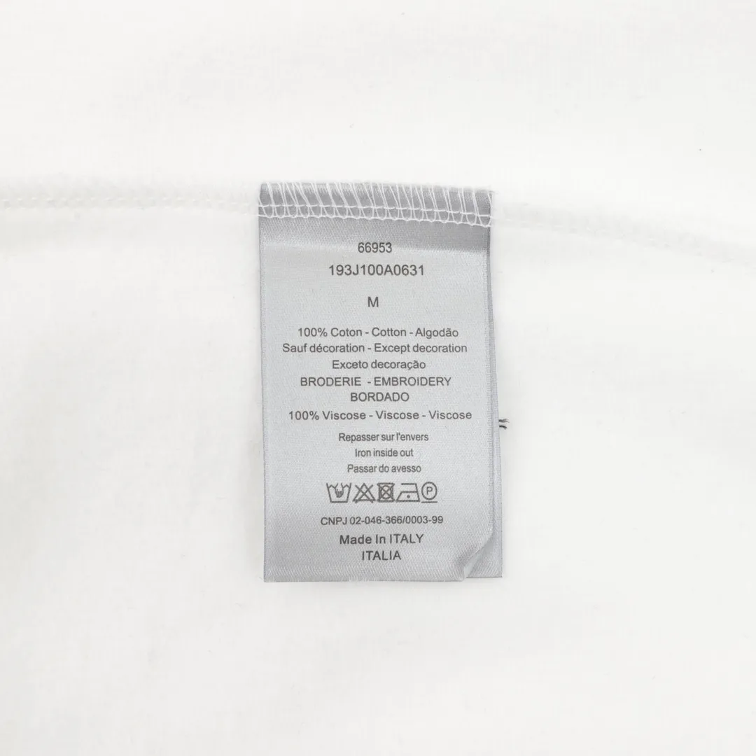 🅿️500 Dior/Dior 23Fw gradient floral letter embroidery round neck sweatshirt, custom-woven and dyed fabrics, customized triangle threads on the neckline + threads on both sides, imported Tajima embroidery on the chest, letter pattern base + partial floral embroidery after gradient dyeing process, three-label accessories and hardware are all custom molded Size: S-XL
