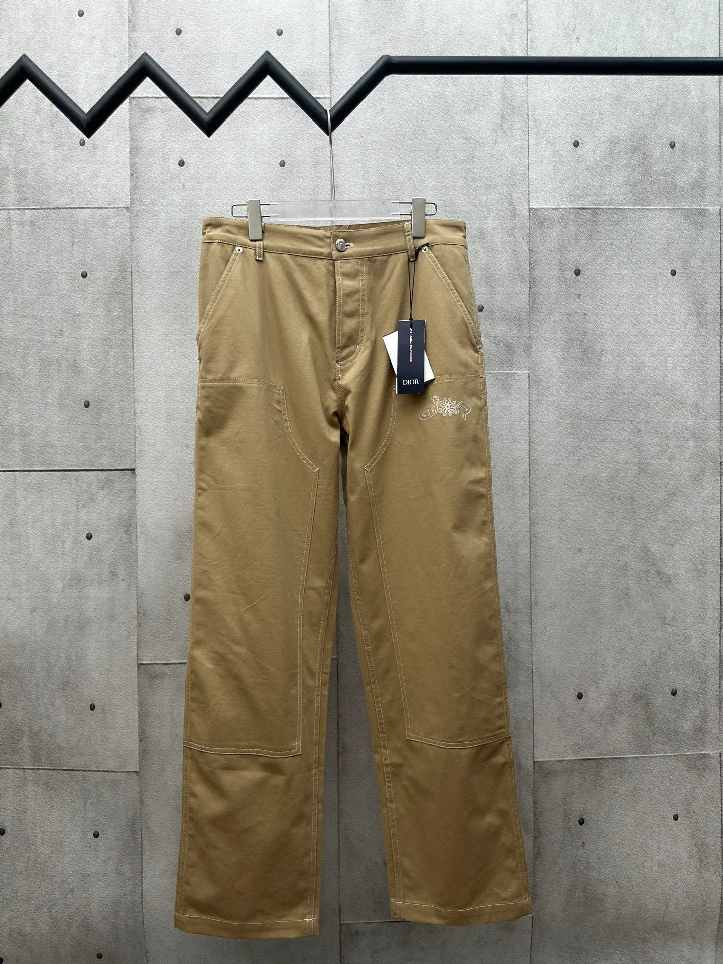 🅿️500 DIOR Dior 25ss new brown cotton shorts, from the DIOR AND LEWIS HAMILTON limited series. Size: 46 48 50 52