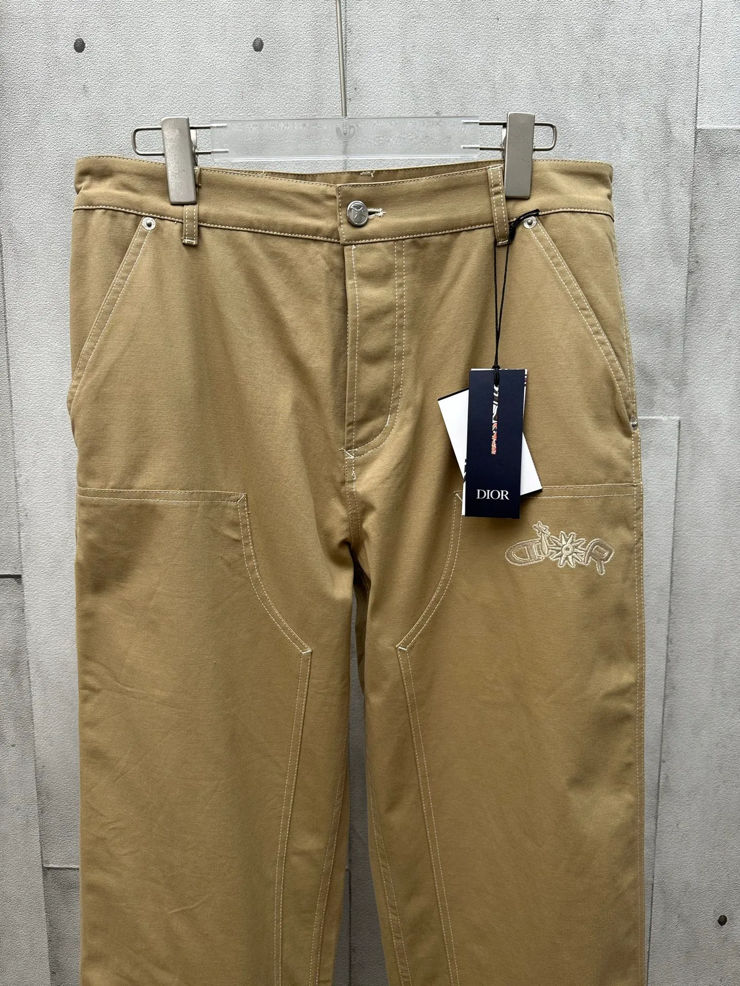 🅿️500 DIOR Dior 25ss new brown cotton shorts, from the DIOR AND LEWIS HAMILTON limited series. Size: 46 48 50 52