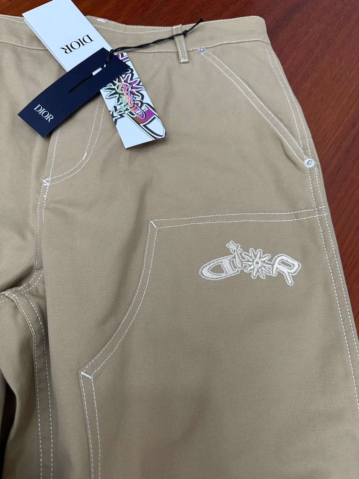 🅿️500 DIOR Dior 25ss new brown cotton shorts, from the DIOR AND LEWIS HAMILTON limited series. Size: 46 48 50 52