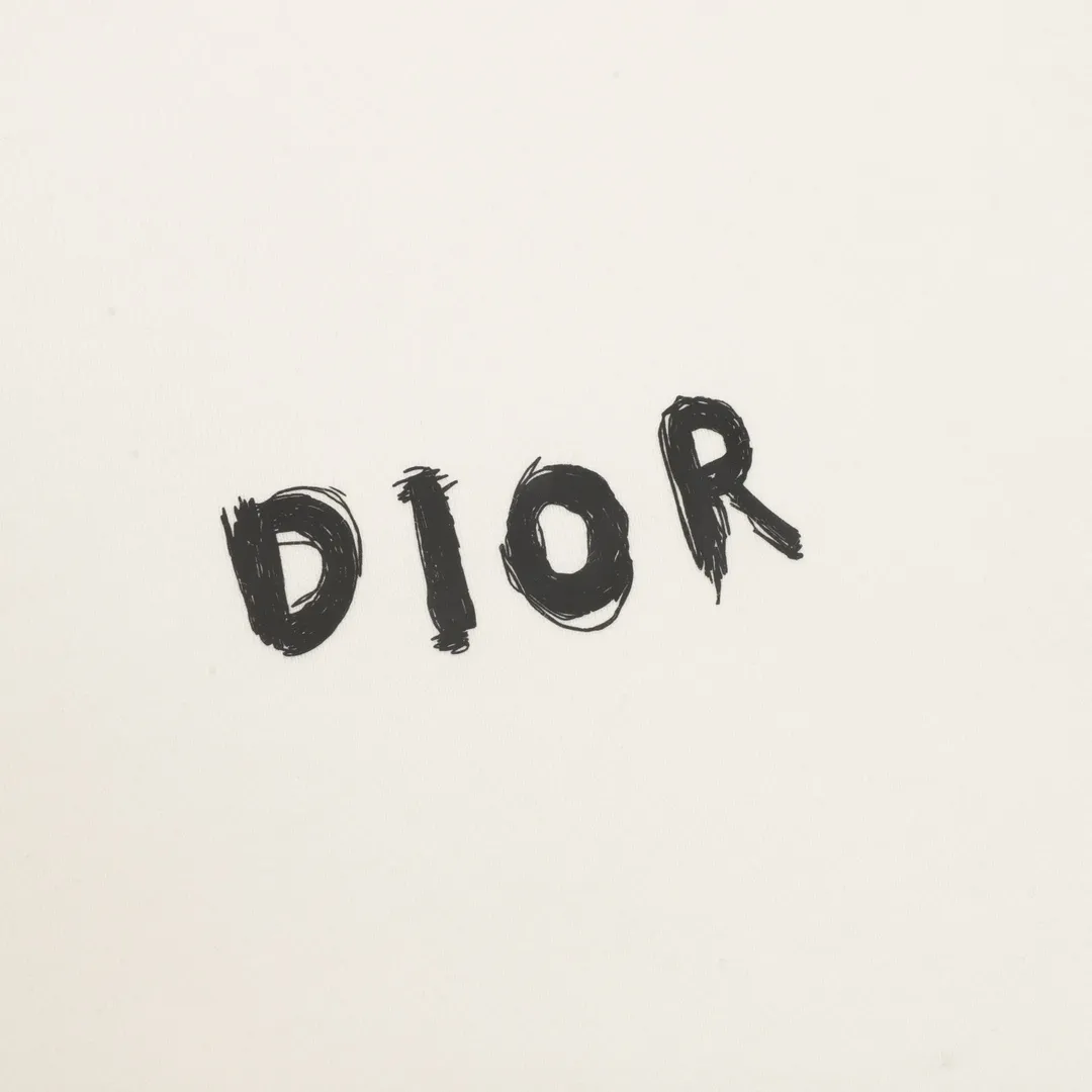 🅿️500 Dior 25FW round neck sweatshirt with arm letters, 480g high-grade combed cotton fabric, counter collar label, purchasing grade white thick plate hang tag, original hanging grain, three-dimensional foam printing on the front and back, strong layering, same style for men and women, couple style, oversize version, loose size: S-XL