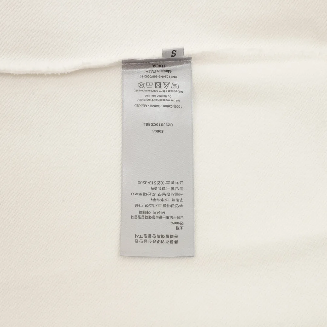 🅿️500 Dior 25FW round neck sweatshirt with arm letters, 480g high-grade combed cotton fabric, counter collar label, purchasing grade white thick plate hang tag, original hanging grain, three-dimensional foam printing on the front and back, strong layering, same style for men and women, couple style, oversize version, loose size: S-XL