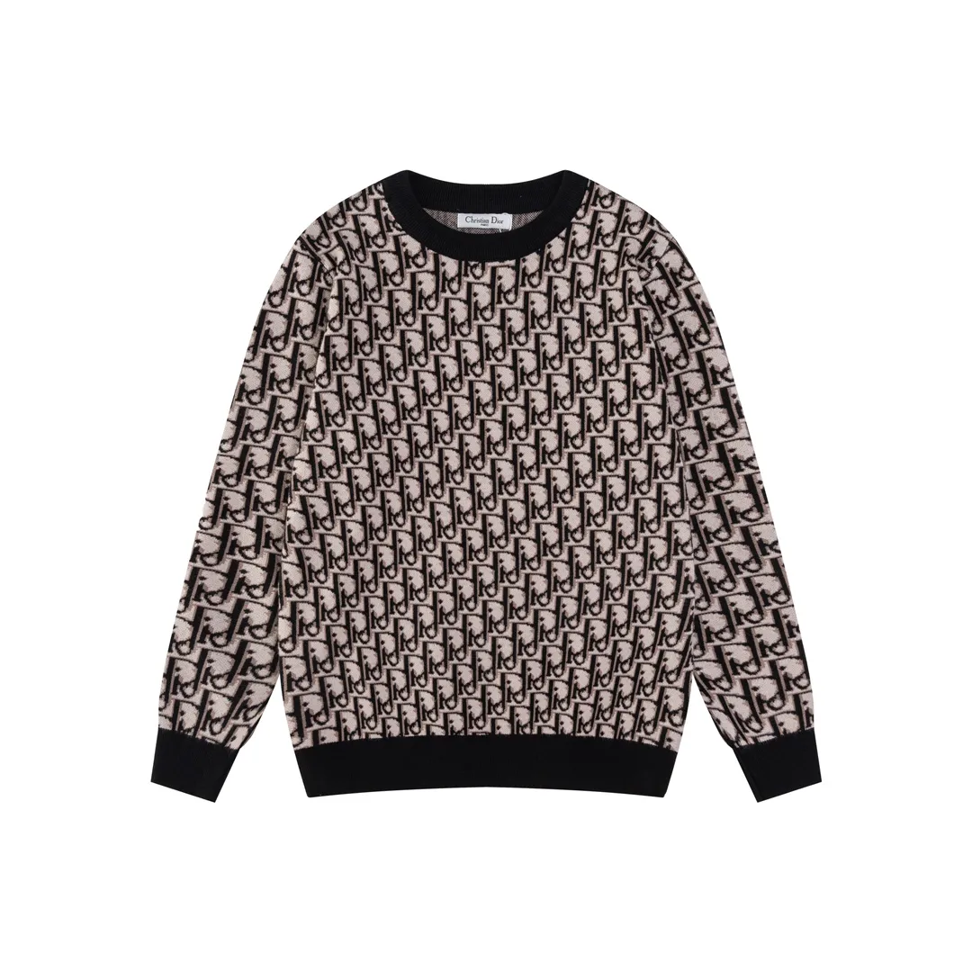 🅿️250 model number M13 Dior, the same style for men and women in autumn and winter (top quality, differentiated currency), the launch of high-density knitted sweaters, using the latest panoramic three-dimensional letter logo element crochet design, the ultimate heavy work, the ultimate perfection M L XL XXL