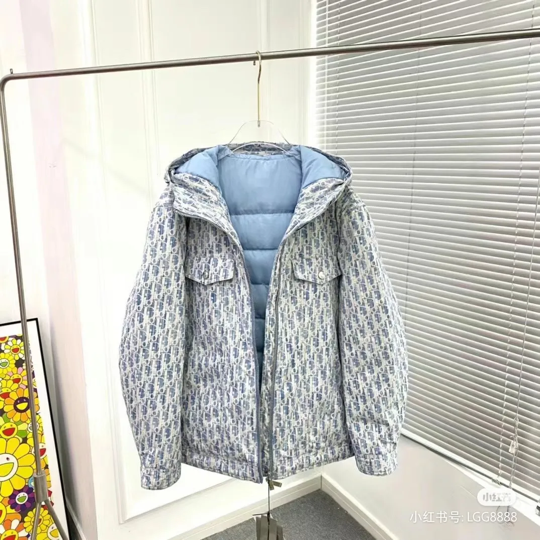 🅿️1080 Dior Dior 23 styles of presbyopic logo hooded down jacket, same style for couples S- XXL