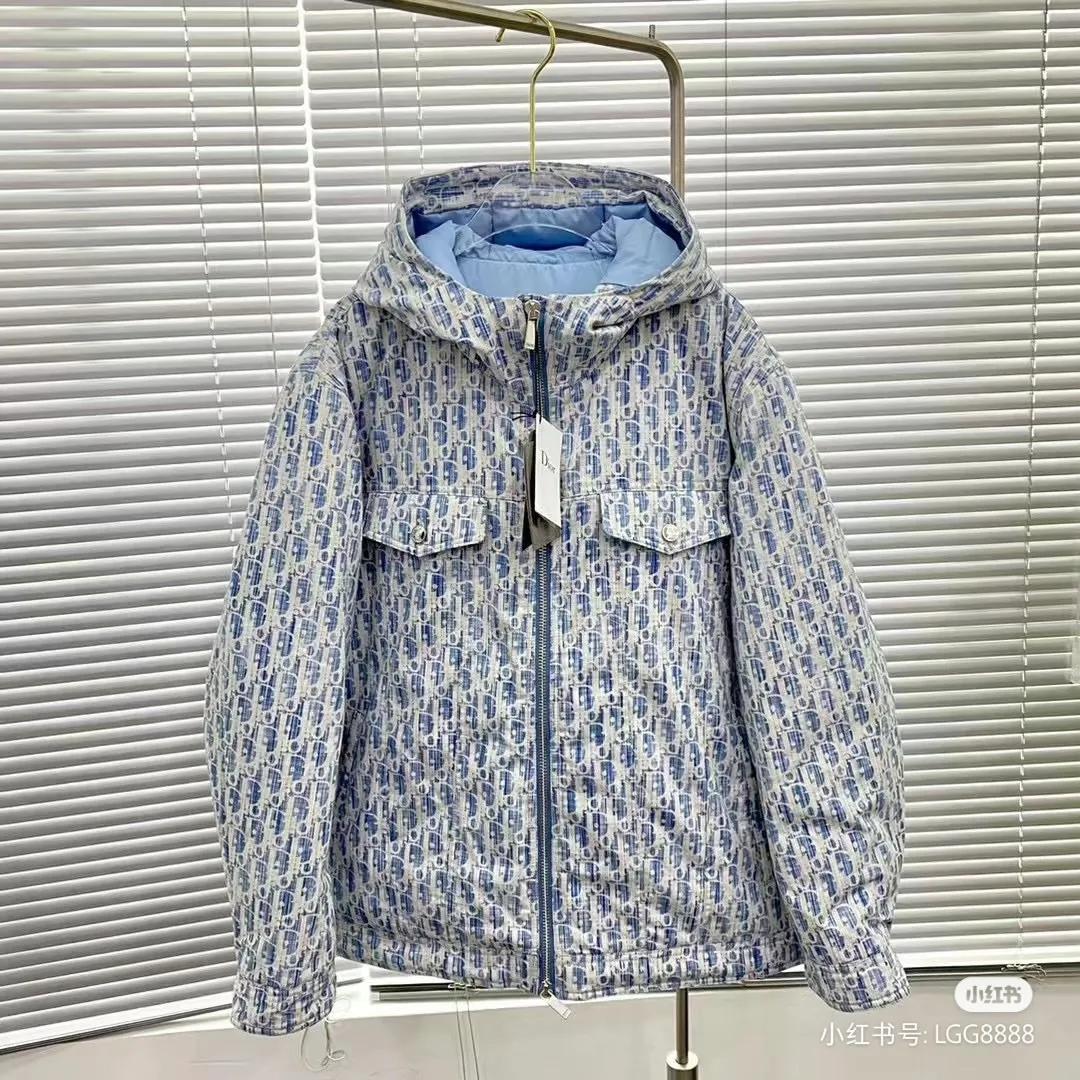 🅿️1080 Dior Dior 23 styles of presbyopic logo hooded down jacket, same style for couples S- XXL