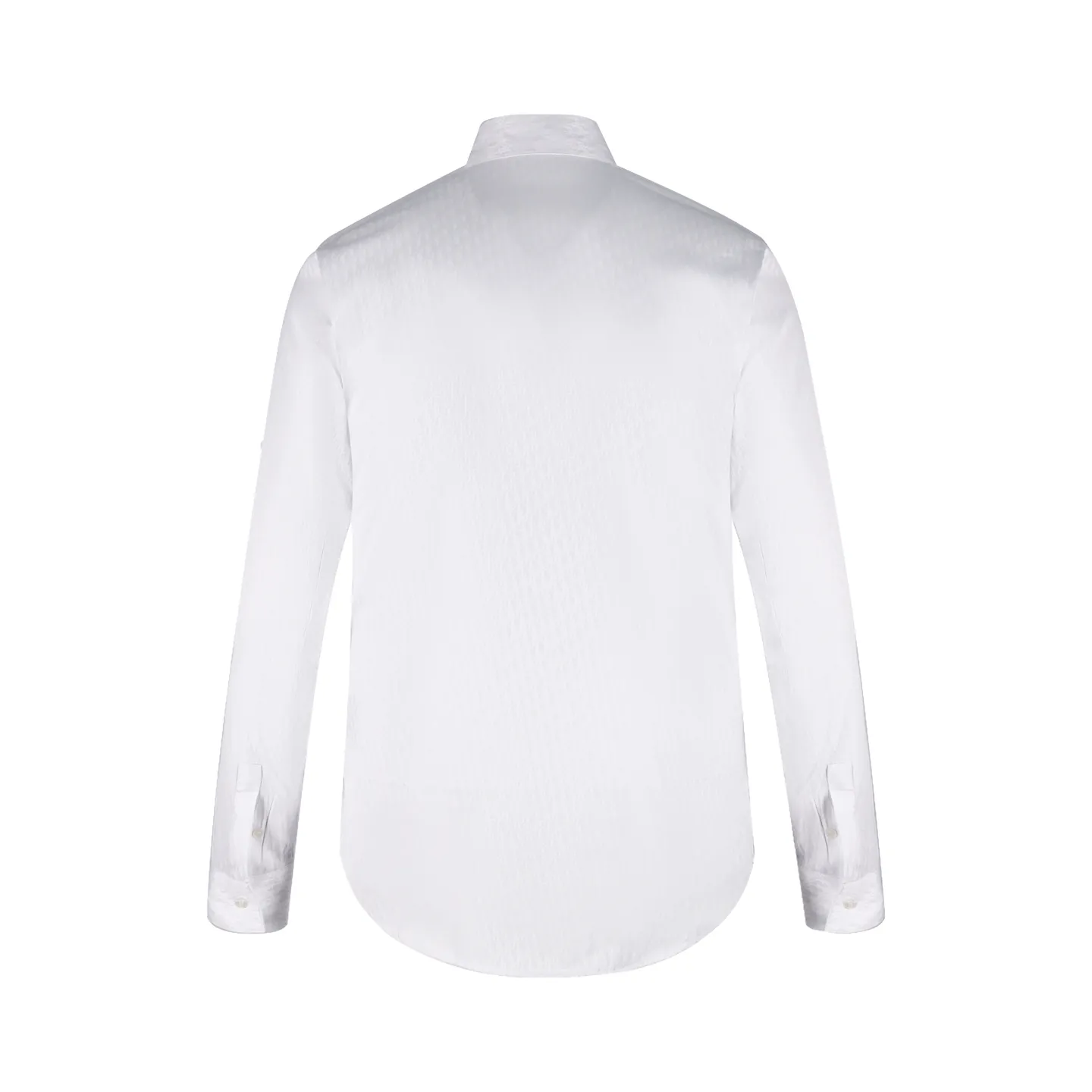 🅿️560 [Exclusive supply] CD full-print jacquard point collar shirt (white) Original purchase and development of 13100, custom-made 50-count jacquard shirt cloth, 75D high-temperature interlining inside, fabric jacquard technology, professional stitching and hand-sewing, customized 1:1 buttons. Size:38-39-40-41