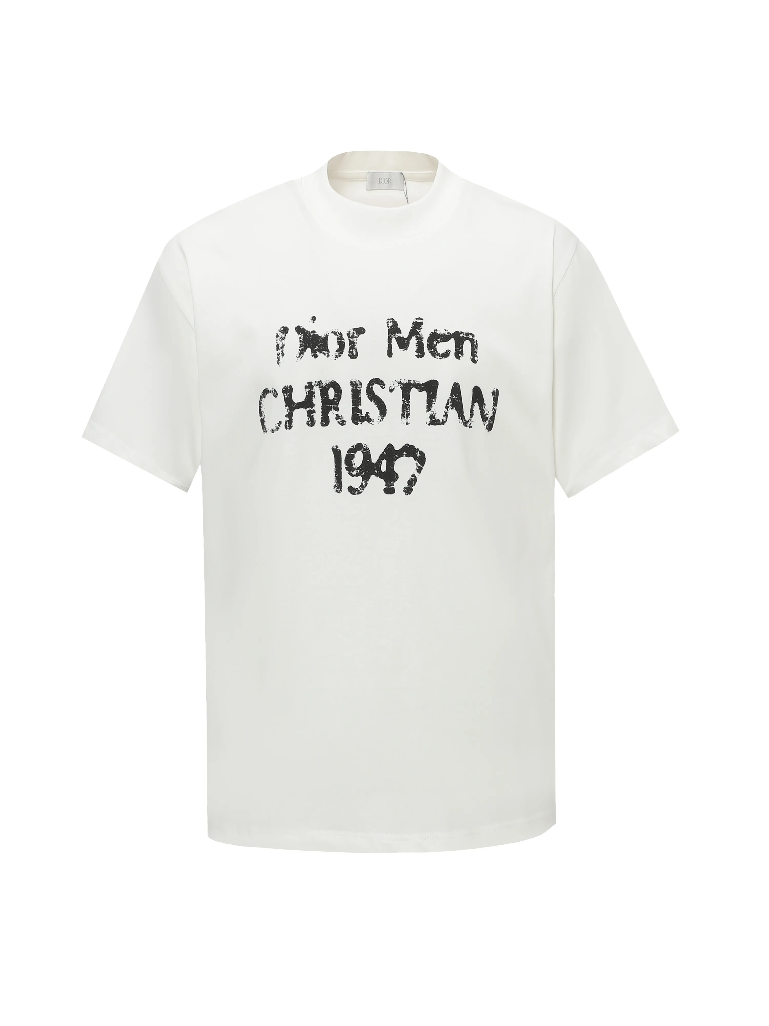 🅿️170 DIOR CD 25ss1947 damaged letter printed short-sleeved T-shirt. The fabric is comfortable and skin-friendly without any strange feeling. Custom-dyed fabric, high textile density, good drape, not easy to deform, thick texture and tight spinning process will not affect the breathability of the fabric. The color saturation is very high. A versatile and good-looking short-sleeved one. The loose version covers the flesh and makes you look slimmer. Same style for men and women. Color: black/white Size: XS-L