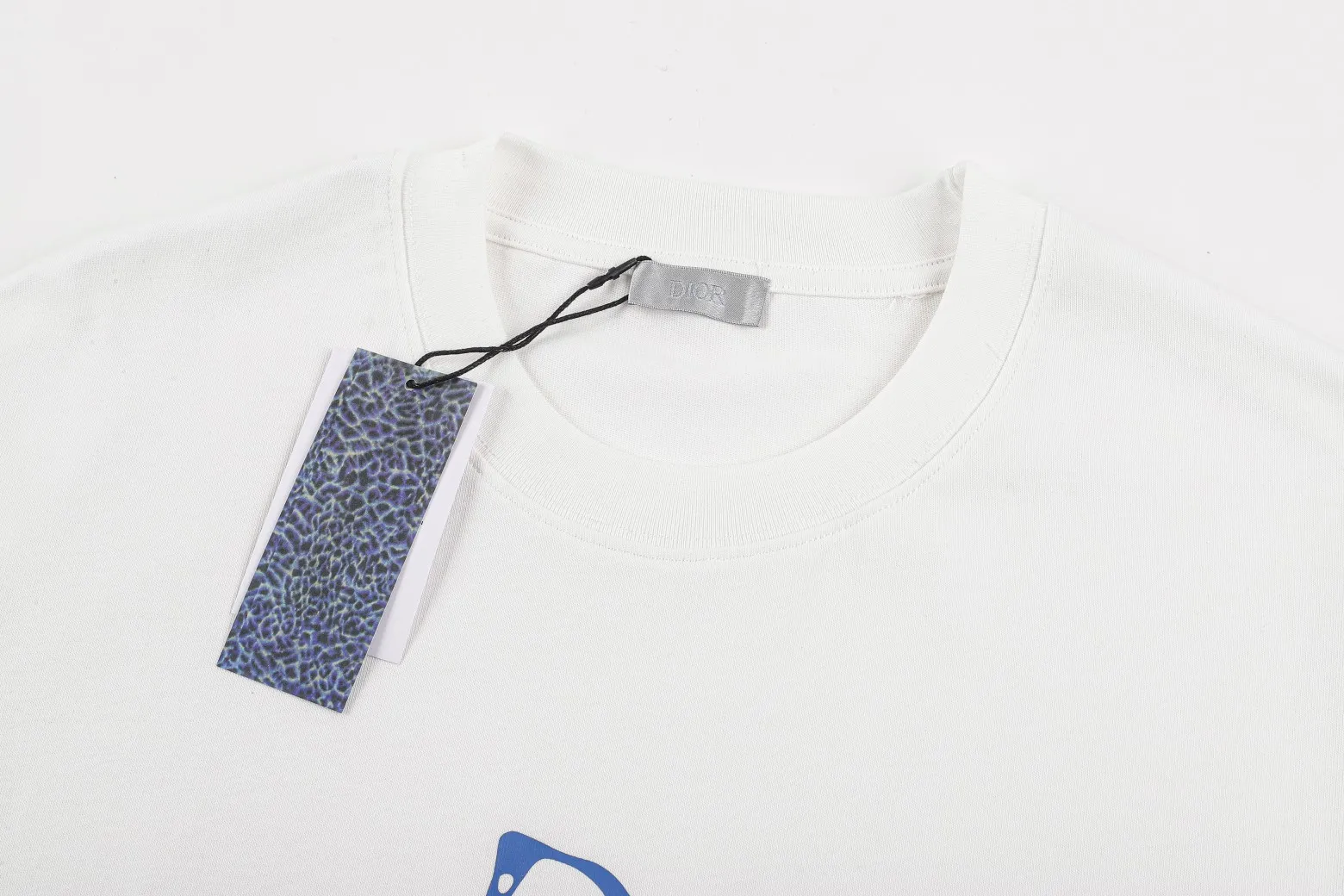 🅿️256 DIOR Di* 2025SS new spring and summer T-shirt is made of 300 high-gram weight pure cotton fabric. It does not need to be washed, which is more comfortable. It is the same style for men and women. The details are in place 💯 Color: Black White Size: S-XL