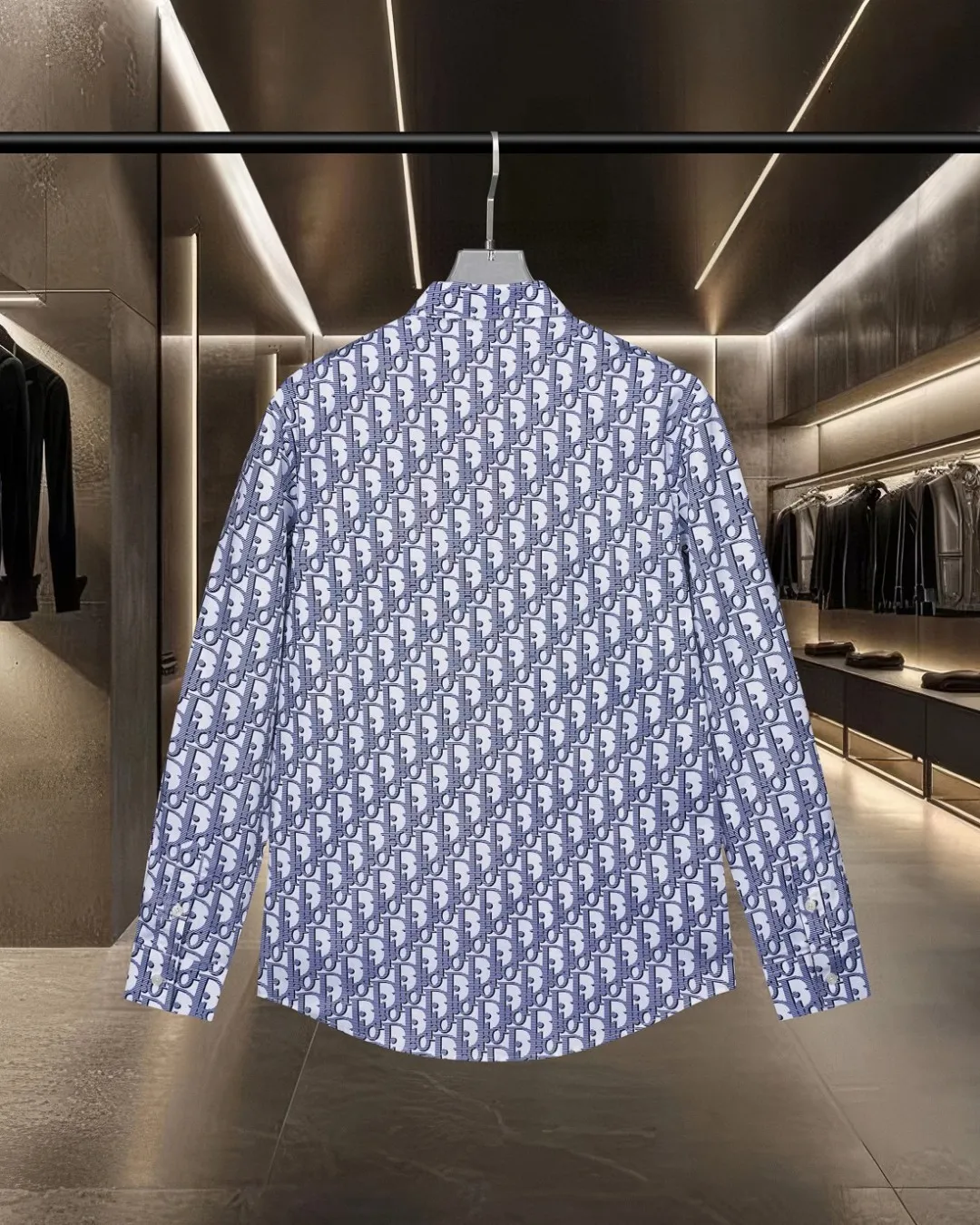 🅿️296 DIOR 🔥The most popular style is coming. Fully printed presbyopic LGOO barrage digital printed long-sleeved shirt. 2025ss official website new long-sleeved shirt, exquisitely printed logo. High-end version, in-store customized fabric. Highly breathable and comfortable, exquisitely crafted, with impeccable detail processing. ✅Customized logo engraved buttons, complete with three labels. Brand element design concept reflects high quality. It feels delicate and soft! It presents a casual cut and the upper body shape is great! 🐍Size: M-XXL