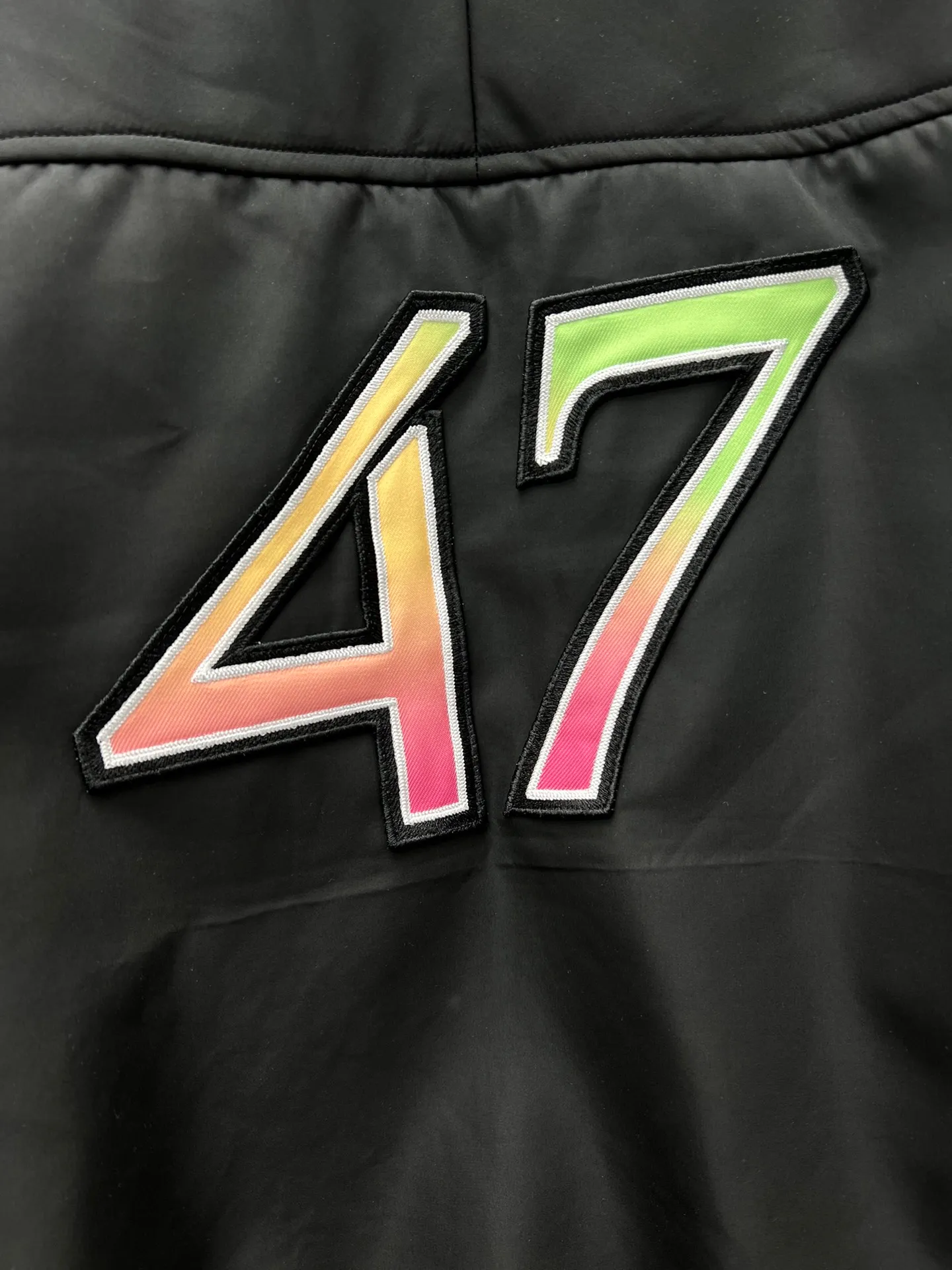 🅿️690 Dior 25ss new DIOR AND LEWIS HAMILTON short jacket is carefully made of black technical fabrics. The sleeves are decorated with joint series logos, reinterpreting the Dior logo in a graphic style. Wear it with pants or jeans for a comfortable and stylish look. Size: S.M.L.