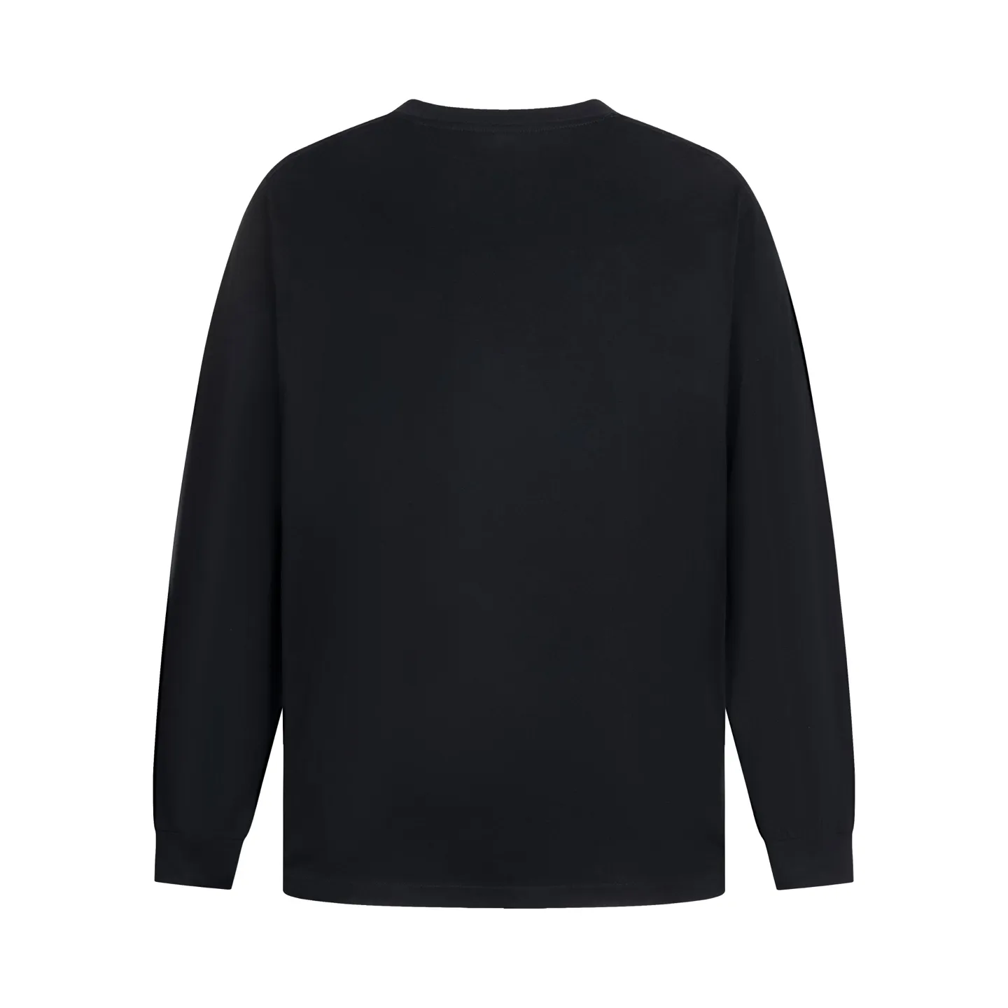 🅿️300 [Exclusive supply] CD 25FW simple label long sleeve (black) The fabric is made of 24S 185g special woven compact cotton fabric, and the rib is made of 32S 300g double yarn rib. This T-shirt is new to the 2025 winter men's collection. It is decorated with a CD Paris logo label inspired by the spirit of haute couture to enhance the style and pay tribute to the extraordinary craftsmanship of the workshop. Crafted from black cotton jersey with a ribbed crew neck and cuffs, it can be worn with track pants for a casual look. It is woven with 24-count special compact cotton yarn. The weaving process requires high standards and requires the use of advanced looms and high-quality raw materials. Specially woven compact cotton has many advantages, such as softness and comfort, good breathability, strong wrinkle resistance, good durability, etc.; it has a tighter, softer and more delicate texture and feel. The brand label on the chest is embellished as the brand's signature detail and is woven using double-sided jacquard technology; black threads are embedded in the white base, or micro-letters are formed through the density of the yarn. The edge of the label is processed by laser cutting, and there are no defects such as yarn leakage and yarn leakage. Size:XS/S/M/L
