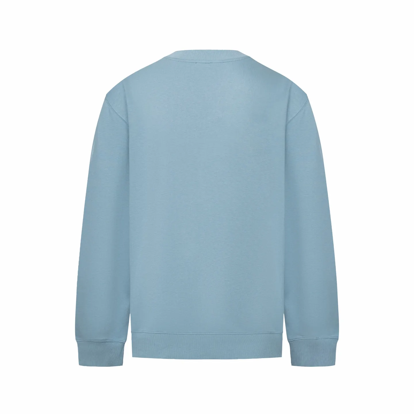 🅿️340 CD logo embroidered crew neck sweatshirt (blue) The fabric is made of high-quality blue cotton fleece fabric, which is soft and comfortable to the touch, bringing a warm wearing experience. The fabric is made of 100% cotton, which has good breathability and skin-friendliness. The sweatshirt adopts a regular fit design and is discreetly decorated with the same-tone CD Icon embroidery logo on the chest, showing exquisite craftsmanship in every detail. The collar, cuffs and hem are all designed with ribbed edges, which not only enhances the crispness of the overall silhouette, but also keeps the clothing durable and without deformation. Exquisite sewing technology ensures that every seam is smooth and firm, reflecting the brand's strict requirements for quality. This sweatshirt not only retains the comfort of sports and leisure, but also shows the texture of high fashion through exquisite detail processing, making it suitable for daily wear in various occasions. Size:S-M-L-XL