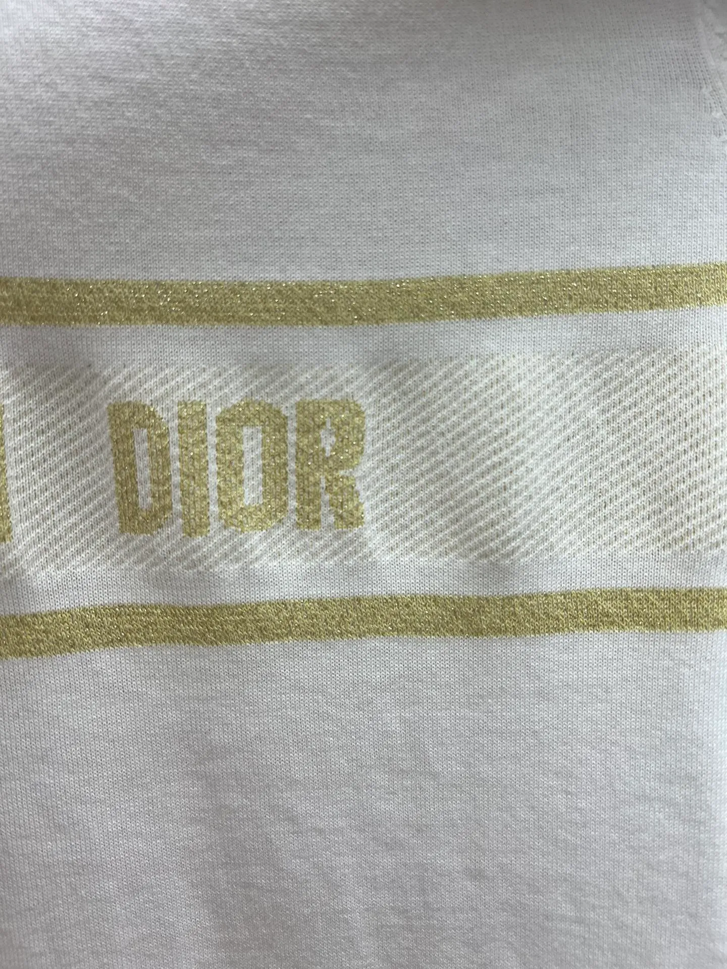🅿️440 Dior 25ss new round neck butterfly knitted short sleeves with lettering and butterfly crochet pattern on the chest. High version. Code number: S.M.L.