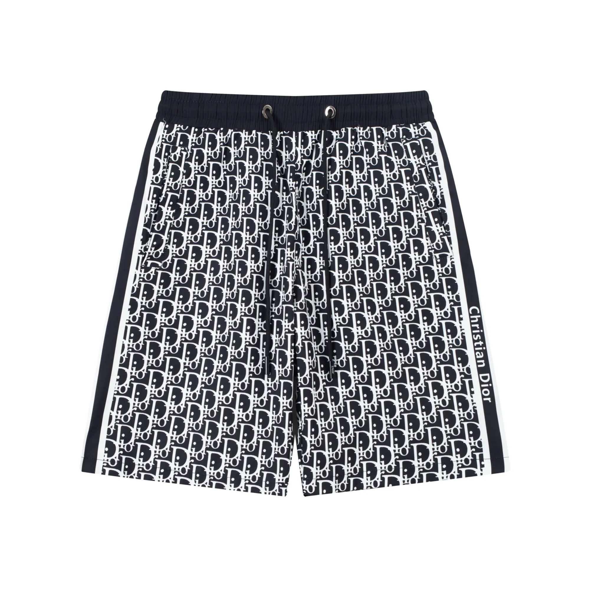 🅿️170 24SS Dior Beach Shorts Color: Black-White Size: M-4XL,