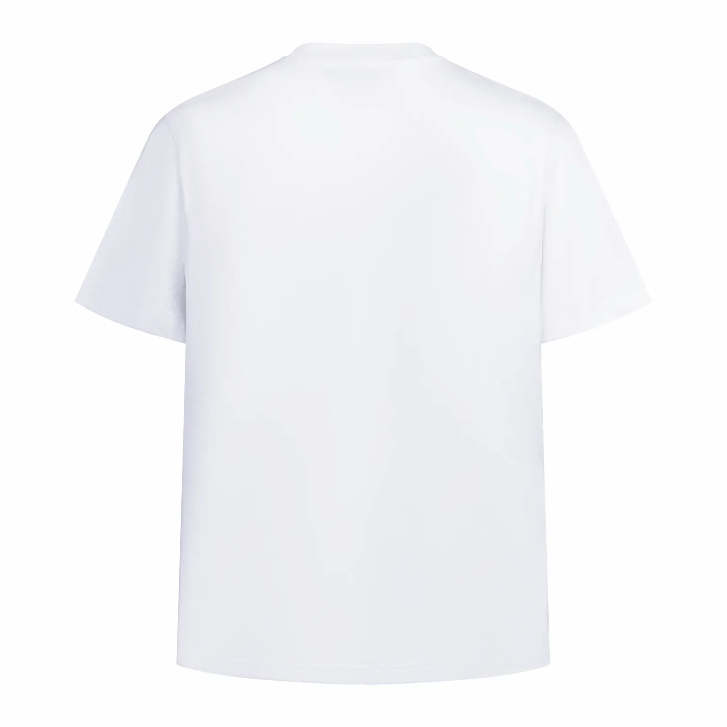 🅿️280 CD Mountain Alpine Shield Printed Short Sleeve (White) The fabric is made of 24S 185g special woven compact cotton fabric, and the rib is made of 32S 300g double yarn rib. This Mountain T-shirt is a new product of the 2026 spring men's wear series. It is decorated with multi-color patches to show the mountain spirit and the classic logo of high-end style inspired by archives. Crafted from white cotton jersey, it features a crew neck for a refined look. The fabric is made of 24S special-spun compact cotton as a plain knitted base. The high-count compact spinning process ensures that the fabric has an extremely delicate skin feel and excellent anti-pilling durability. The neckline is equipped with 32S 1x1 high-density ribbing, which provides long-lasting rebound with its tight structure and protects the collar shape. The decorative multi-color embroidery patch adopts appliqué technique. Three-dimensional lines and fluorescent details are first embroidered with high-density stitches on independent fabrics, and then accurately covered on the chest, forming a strong visual hierarchy and tactile contrast. The alpine element pattern uses digital white ink direct injection technology, with saturated colors and sharp edges, which together with the embroidery patch create a rich texture. Size:XS-S-M-L