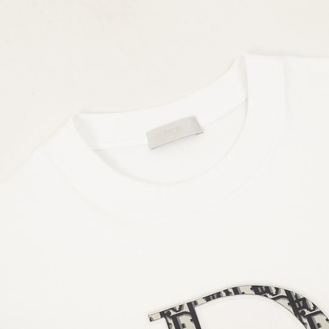 🅿️360 Dior Dior classic classic three-dimensional patch embossed long-sleeved T-shirt size: XS-XL
