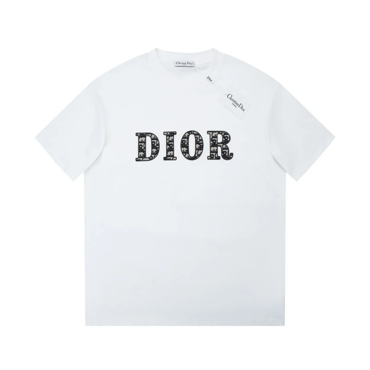 🅿️210 High quality ✨DIO✨🆕Classic logo letter pattern short sleeves. Official website synchronization, pure cotton fabric at the counter! Comfortable against the skin, durable and easy to wear, classic and simple logo design, meticulous original craftsmanship, customized 290G same vat dyed fabric, very comfortable to the touch, latest brick cabinet synchronization, OS off-shoulder version, fashionable and personalized, super versatile and good-looking, very suitable for both men and women, must-have style, tag, collar label, washed wheat, three complete labels, black, white, green, blue 4️⃣ S M L XL