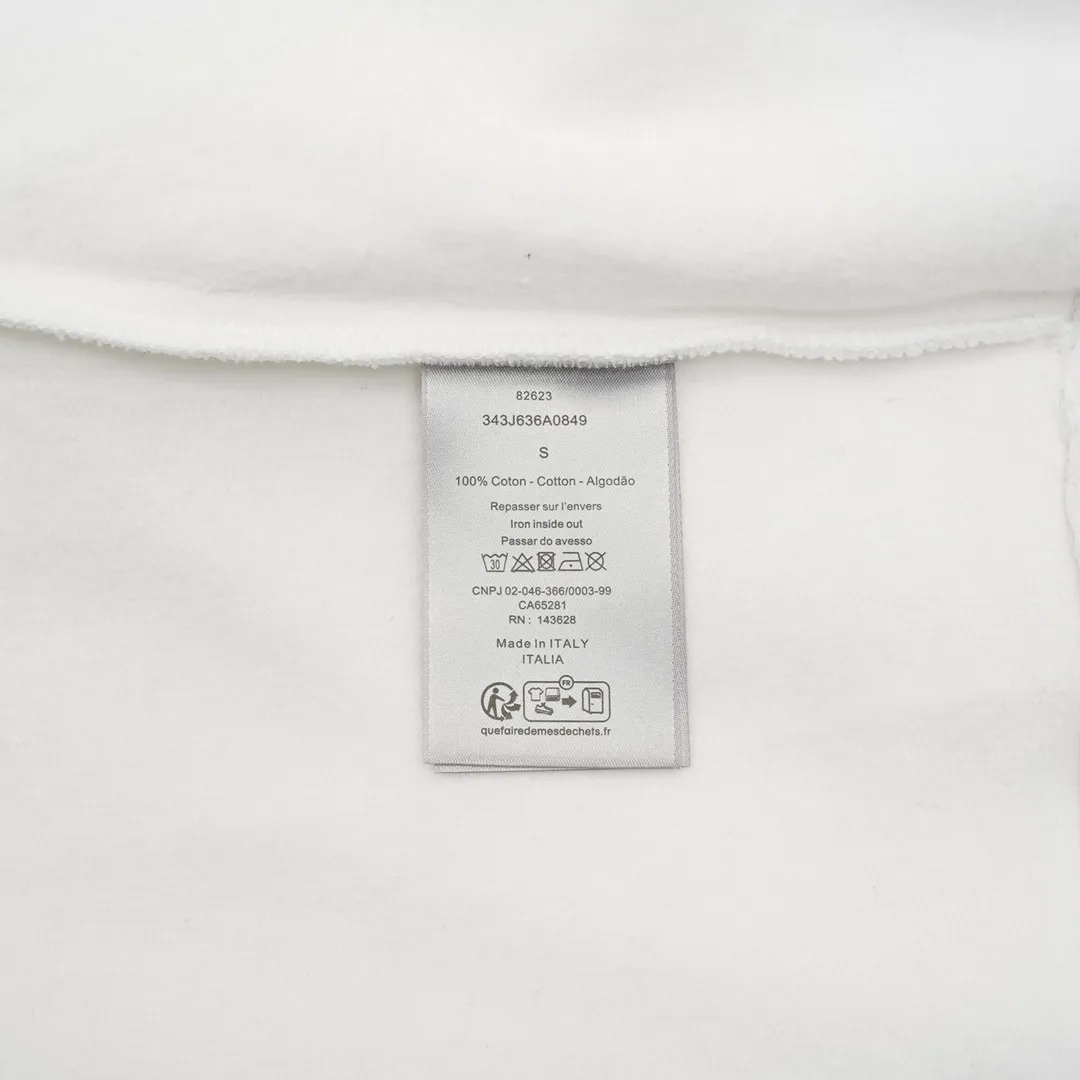 🅿️500 DIOR/Dior Gradient floral letter embroidery round neck sweatshirt, custom-woven and dyed fabric, customized triangle thread on the neck + thread on both sides, imported Tajima embroidery on the chest, letter pattern base + partial floral embroidery after gradient dyeing process, three-label accessories and hardware are all molded and customized Size: XS-L