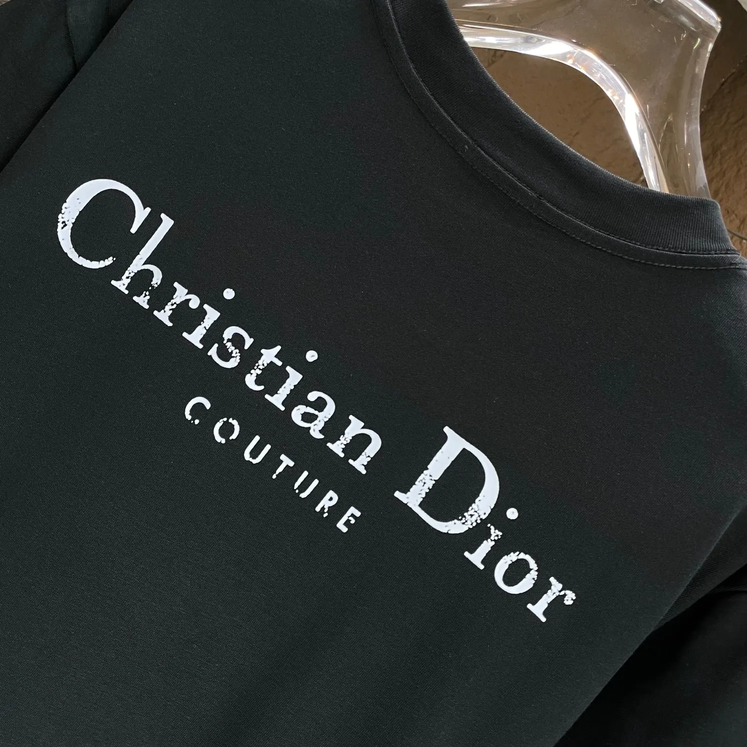 🅿️170 Dio* Dior* 2025 Spring and Summer New Short Sleeve T-shirt Heavy Cotton Personalized Print Color: Black White Size: S M L XL XXL