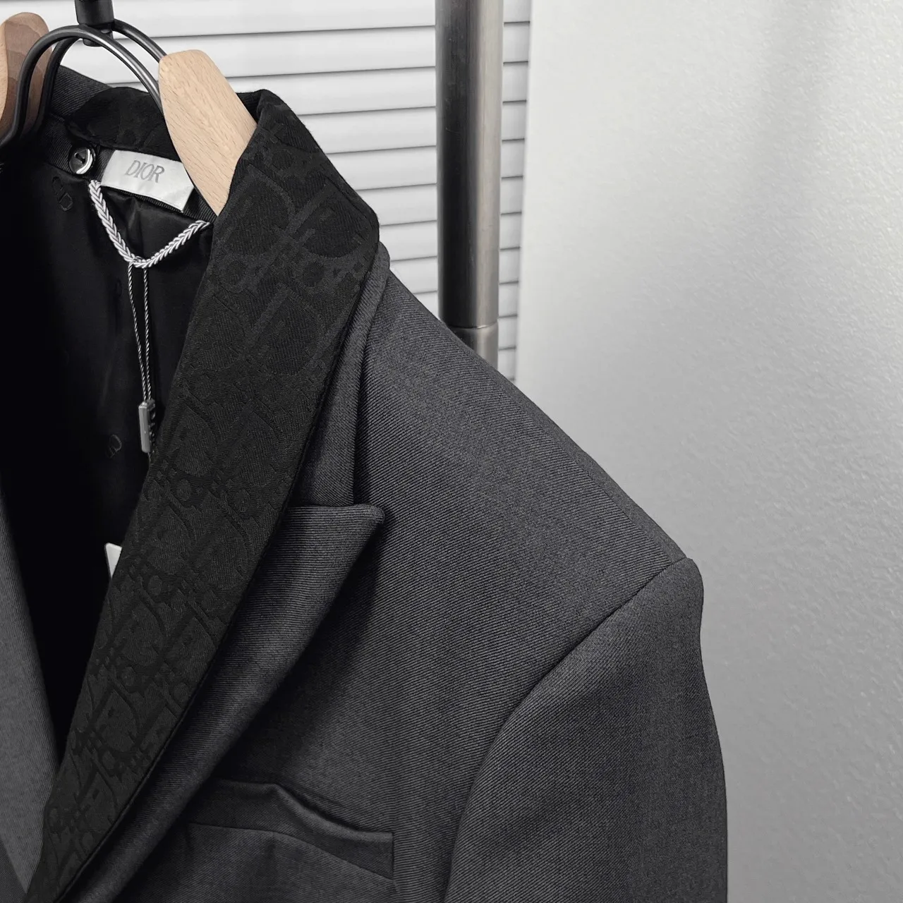 🅿️680 DIO*/Dior green fruit collar all-printed letter suit Code number: 48.50.52.54.56 Color: black gray