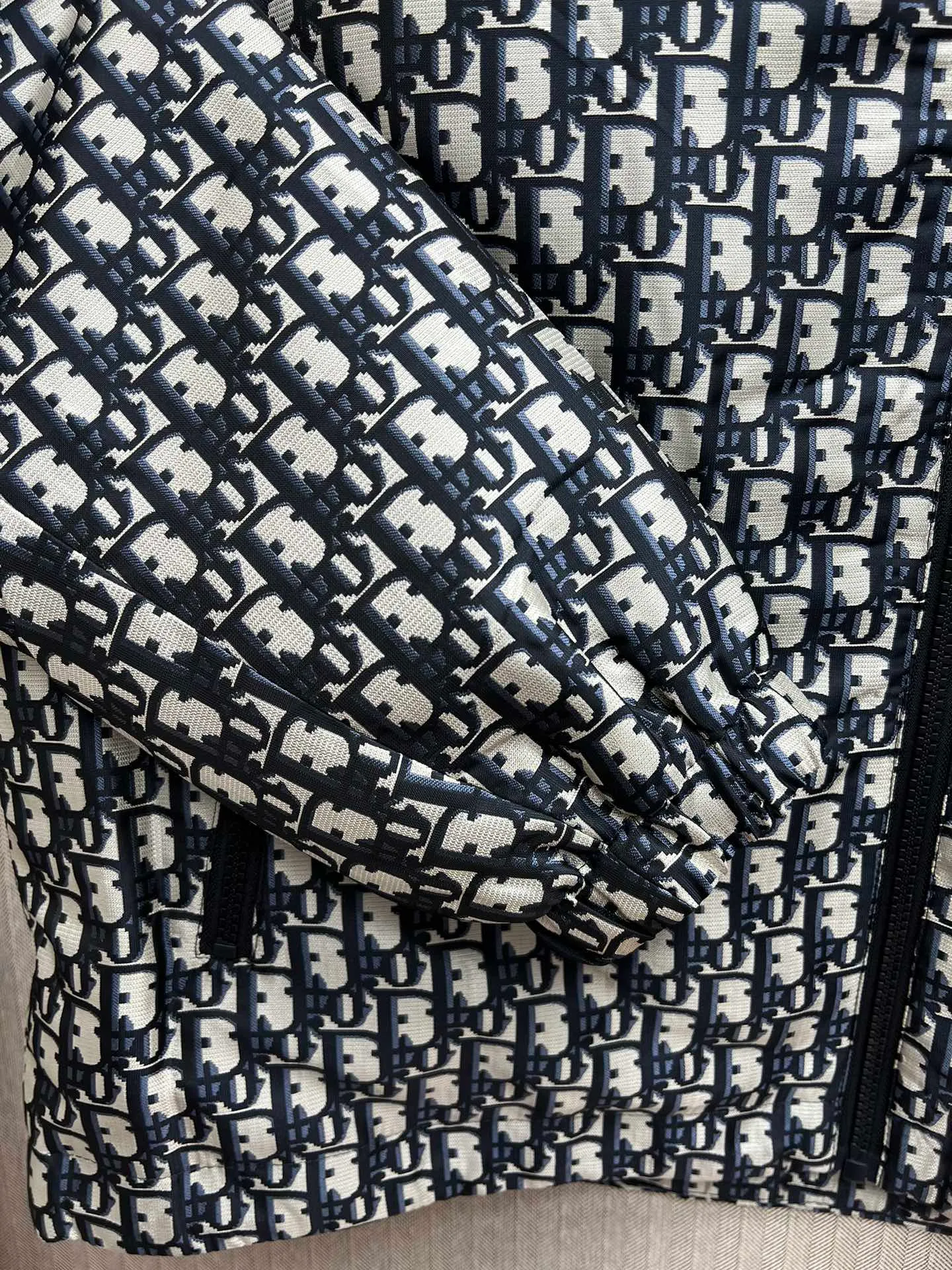 🅿️740 Dior 25ss new Oblique printed all-over zipper hooded jacket, same style for men and women. Code number: 48.50.52.54.56.