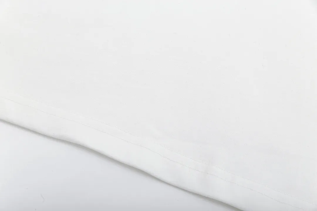 🅿️180 high version DIOR Dior 2025 early spring new style customized 310g double yarn pure cotton fabric letter logo collar chest flocking foam frame technology same style for men and women short-sleeved T-shirt Color: White Size: S-XL