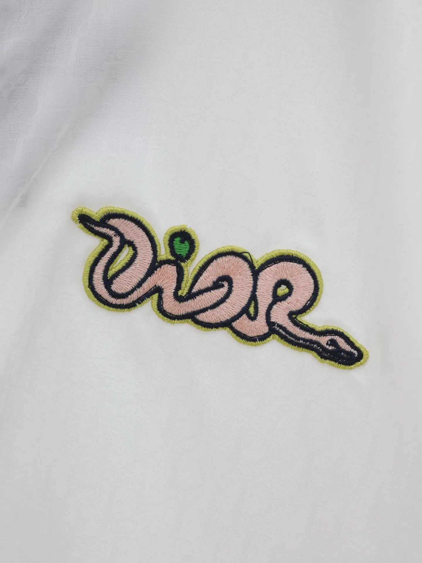 🅿️470 Dio*/Dior 25 Year of the Snake joint apple snake embroidered zipper sun protection suit Size: S/M/L/XL