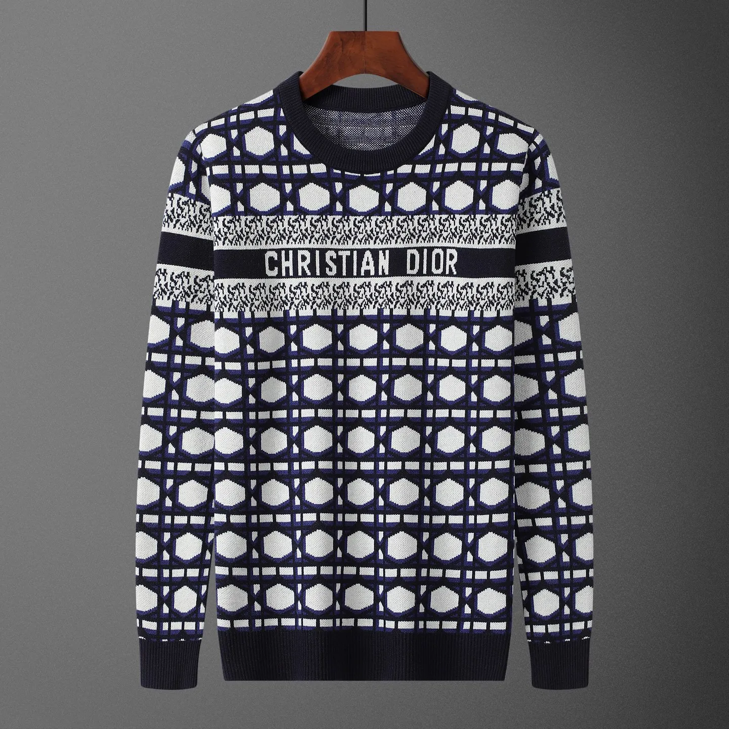 🅿️250 DIO•R, sweater, style number M2246#, size: M-XXXL, fabric: modal. Anti-pilling, color: royal blue