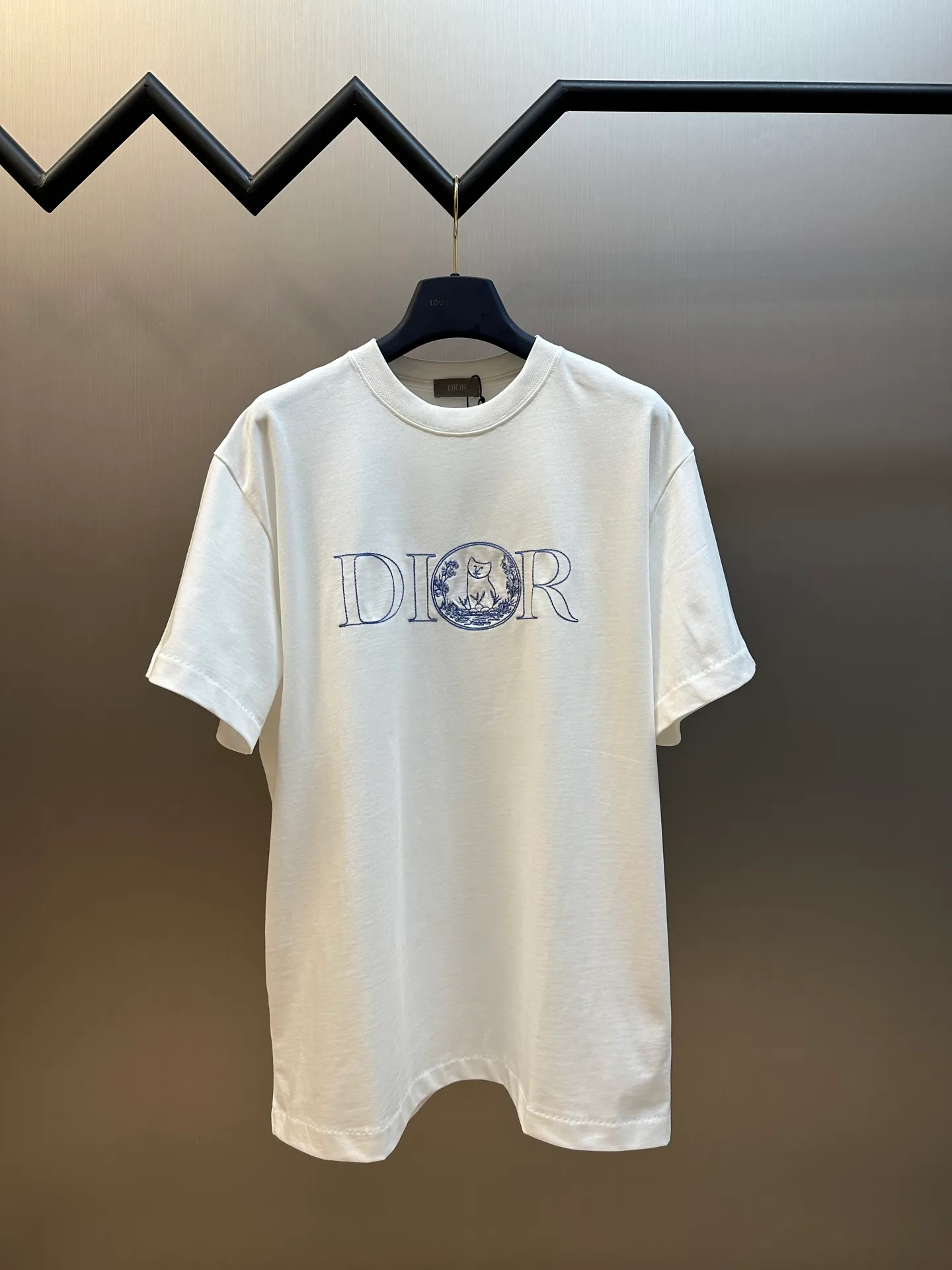 🅿️240 4-day pre-sale DIOR 25 joint short-sleeve This T-shirt displays the logo from this season’s DIOR AND HYLTON NEL joint series. Crafted from blue cotton jersey, it has a classic silhouette with a ribbed crew neck and embroidery on the chest for added style.  size：xs s m l