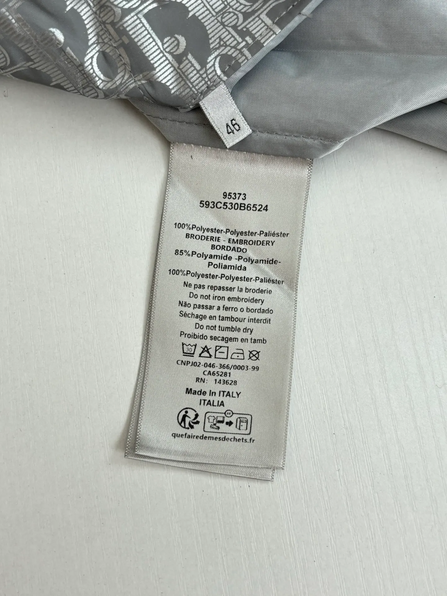 🅿️510 Dio*/Dior 25FW Hamilton joint Oblique printed reflective long-sleeved snap-button jacket Size: S/M/L/XL
