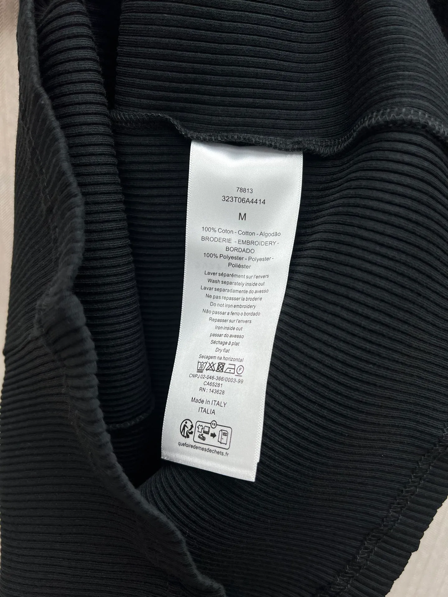 🅿️240 Dior 25ss new cotton ribbed bee CD logo embroidered round neck sleeveless tube top women's high version code number: S.M.L.