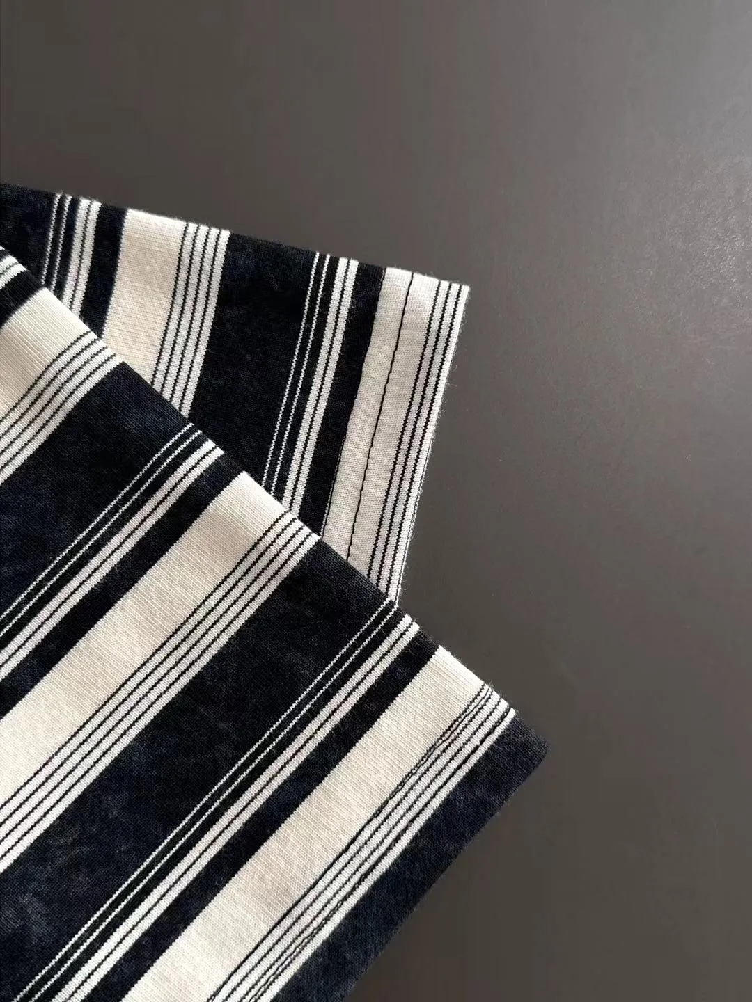 🅿️270 shipped next day DIOR Dior 2025 spring and summer new high quality launch of double yarn pure cotton striped fabric short-sleeved personalized exclusive style will not deform or shrink after being soaked in water SIZE: M-3XL
