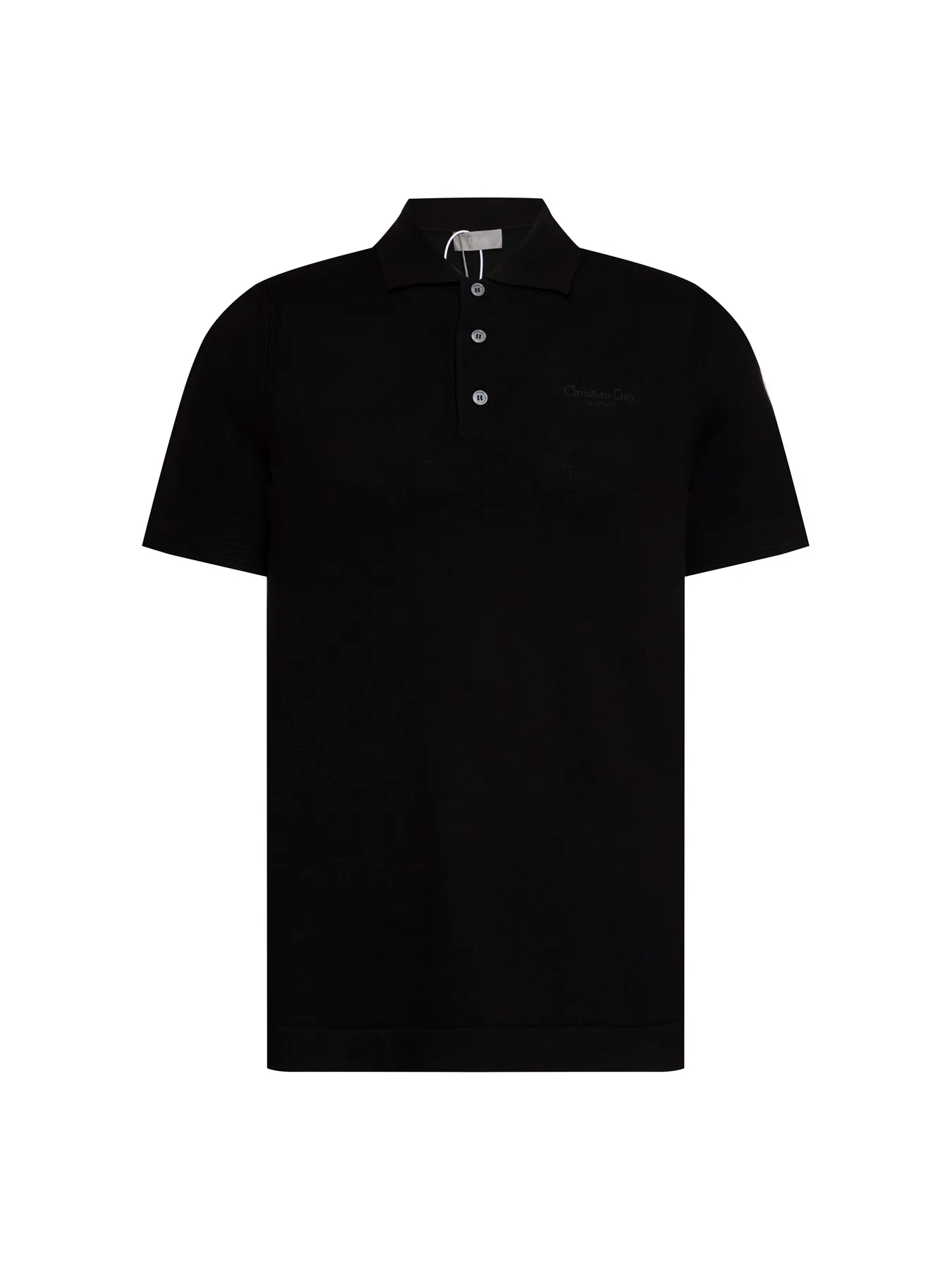 🅿️330 (ZP version) - Dior official website classic style, letter jacquard round neck cashmere knitted short sleeves, same style for men and women - Made of ZP custom-dyed cashmere knitted fabric, threads are custom-dyed in the same cylinder with zero color difference, full set of accessories customized to distinguish the market currency, welcome to compare - color black sky blue - size S M L XL