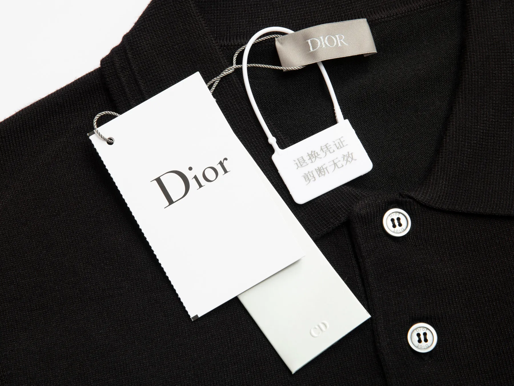 🅿️330 (ZP version) - Dior official website classic style, letter jacquard round neck cashmere knitted short sleeves, same style for men and women - Made of ZP custom-dyed cashmere knitted fabric, threads are custom-dyed in the same cylinder with zero color difference, full set of accessories customized to distinguish the market currency, welcome to compare - color black sky blue - size S M L XL
