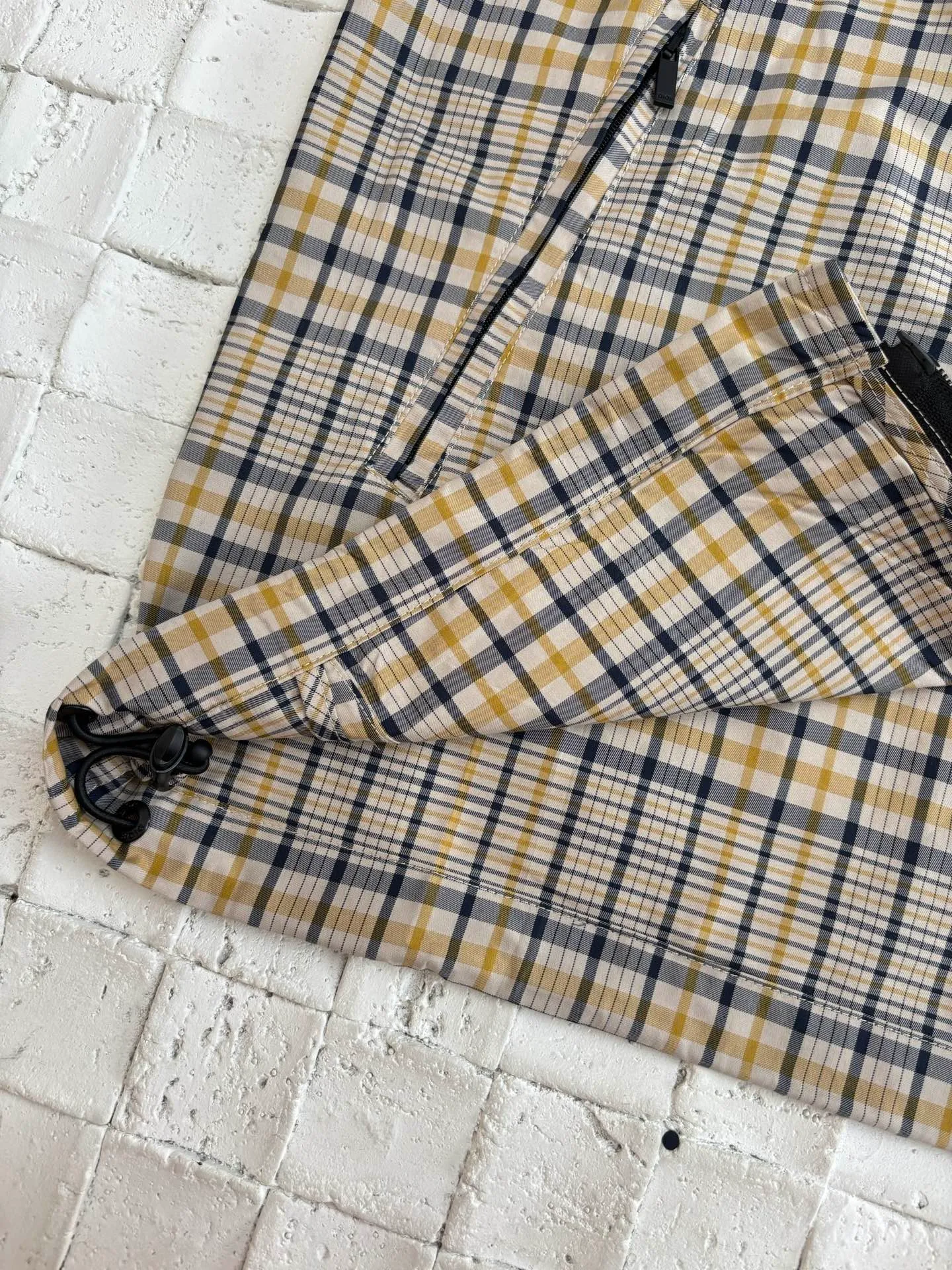 🅿️600 Dio*/Dior 25Fw new Diamond plaid zipper casual jacket Size: S/M/L/XL