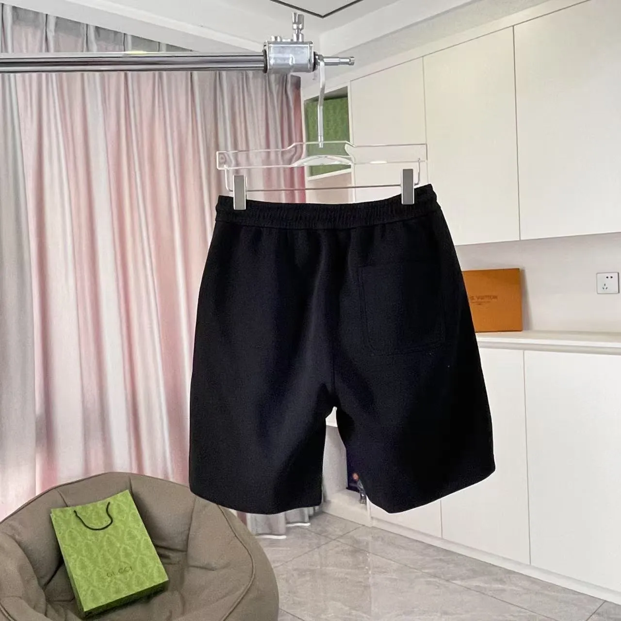 🅿️280 Dio 2025 new summer shorts, personalized letter logo embroidery, customized fabric 350g, same style for men and women, color: black, white, gray, size: M L XL XXL XXXL five sizes