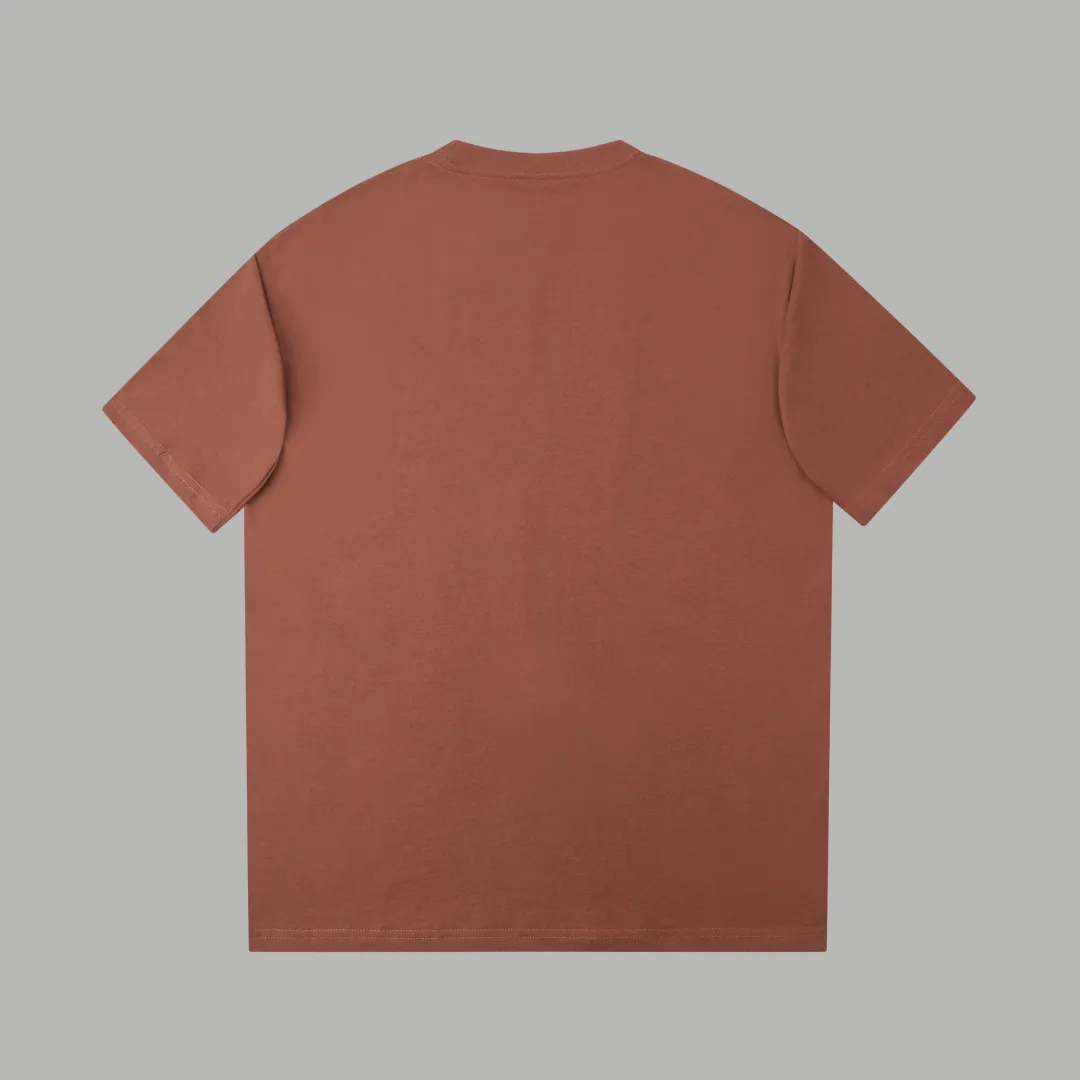 🅿️210 ✨DIO✨🆕25SS early spring new color letter direct spray short sleeves light luxury essential item for daily commuting for men and women correct version welcome to compare detailed features · 260g 100% pure cotton double yarn jersey fabric · Custom dyed in the same cylinder, special thickening 32 double-strand 1X1 threads · Imported digital Kangli direct spray printing · Double-needle cross-stitching technology + V-shaped neckline · Original main mark, washed tag, branded moisture-proof paper packaging Color: black/brown/white Size: S/M/L/XL