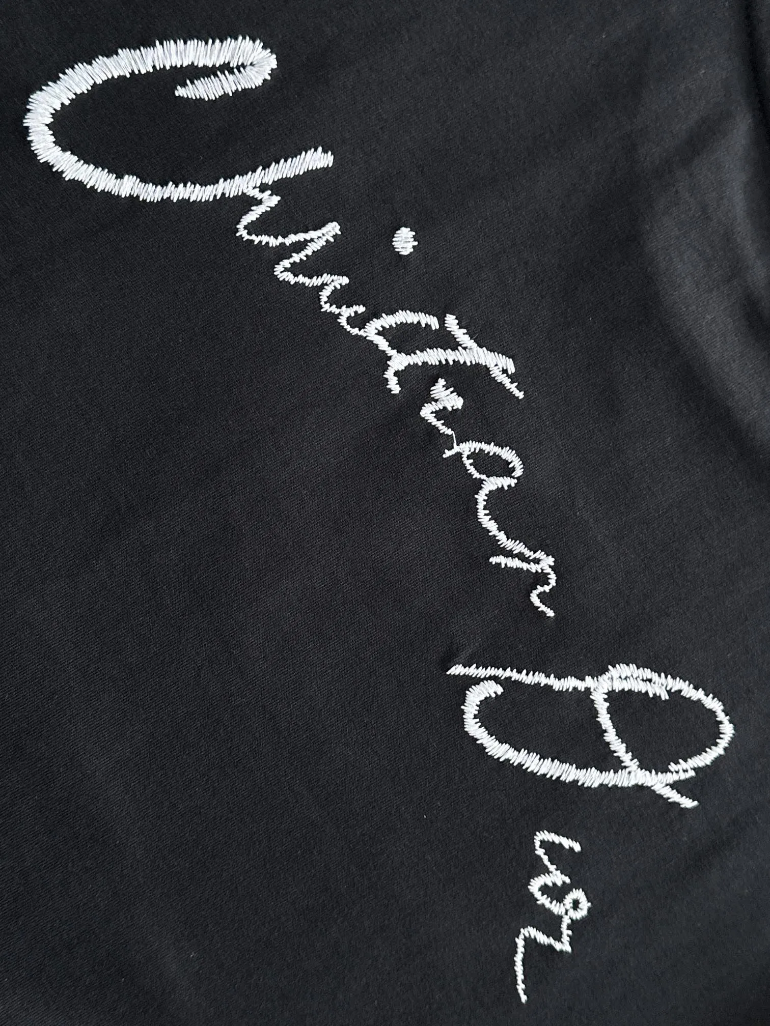 🅿️170 (arrives the next day) Dior 2025 new flower seedling embroidered letter logo Unisex short-sleeved T-shirt ·Customized 260g 100% double yarn pure cotton fabric ·Imported Tajima machine embroidery technology ·Custom-dyed 32 double-strand threads ·Collar tag, main mark and three labels complete Color: black Size: XS S M L