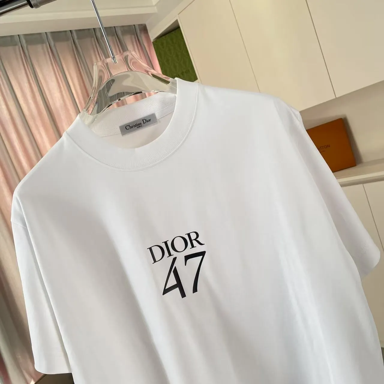 🅿️170 Dio Dior 2025 summer new style Letter logo three-dimensional silicone printing Short-sleeved T-shirt Customized fabric 300g Same style for men and women Color: Black White Sky Blue Iron Gray Size: S M L XL XXL Five codes​
